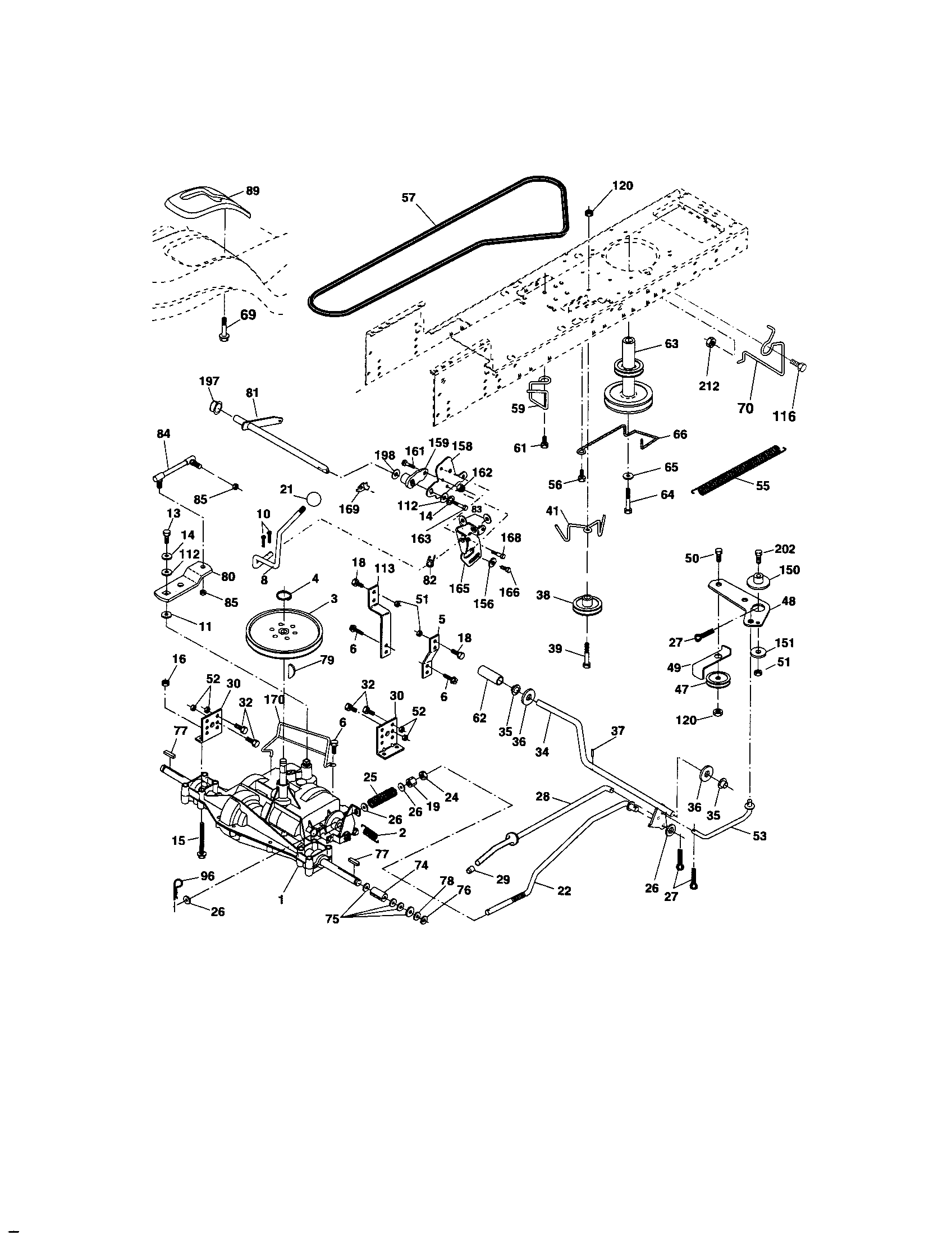 Craftsman 917286030 ground drive diagram