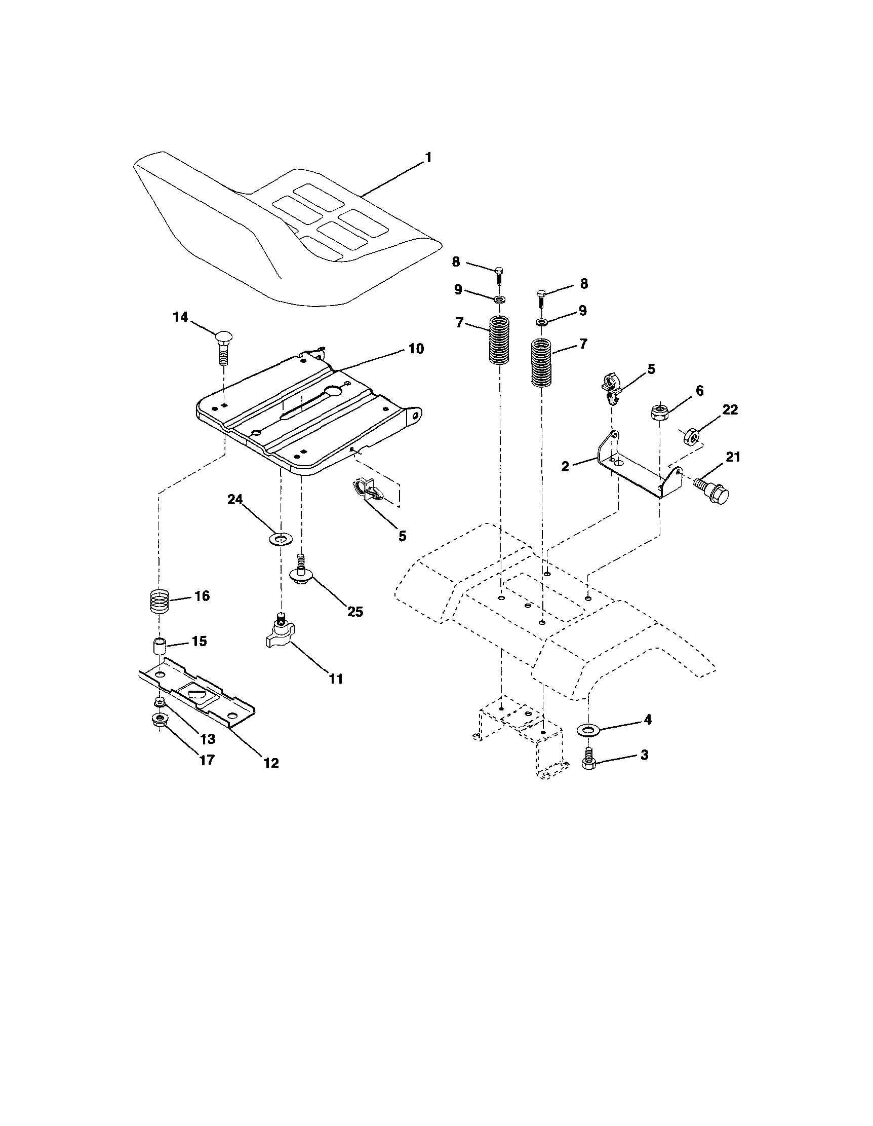 Craftsman 917286030 seat diagram