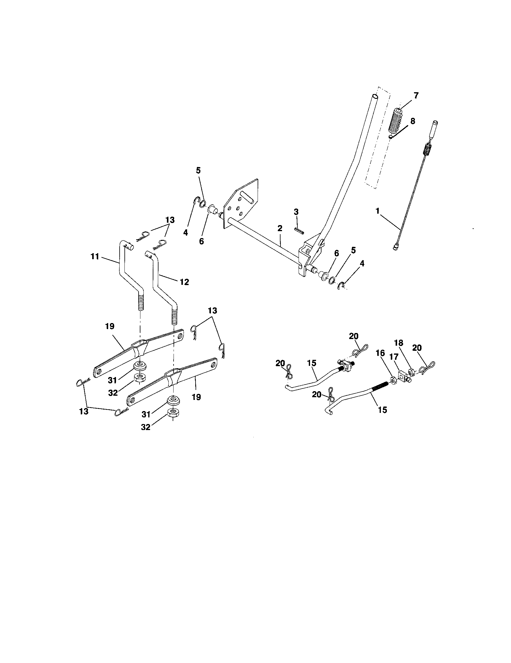 Craftsman 917286030 lift diagram