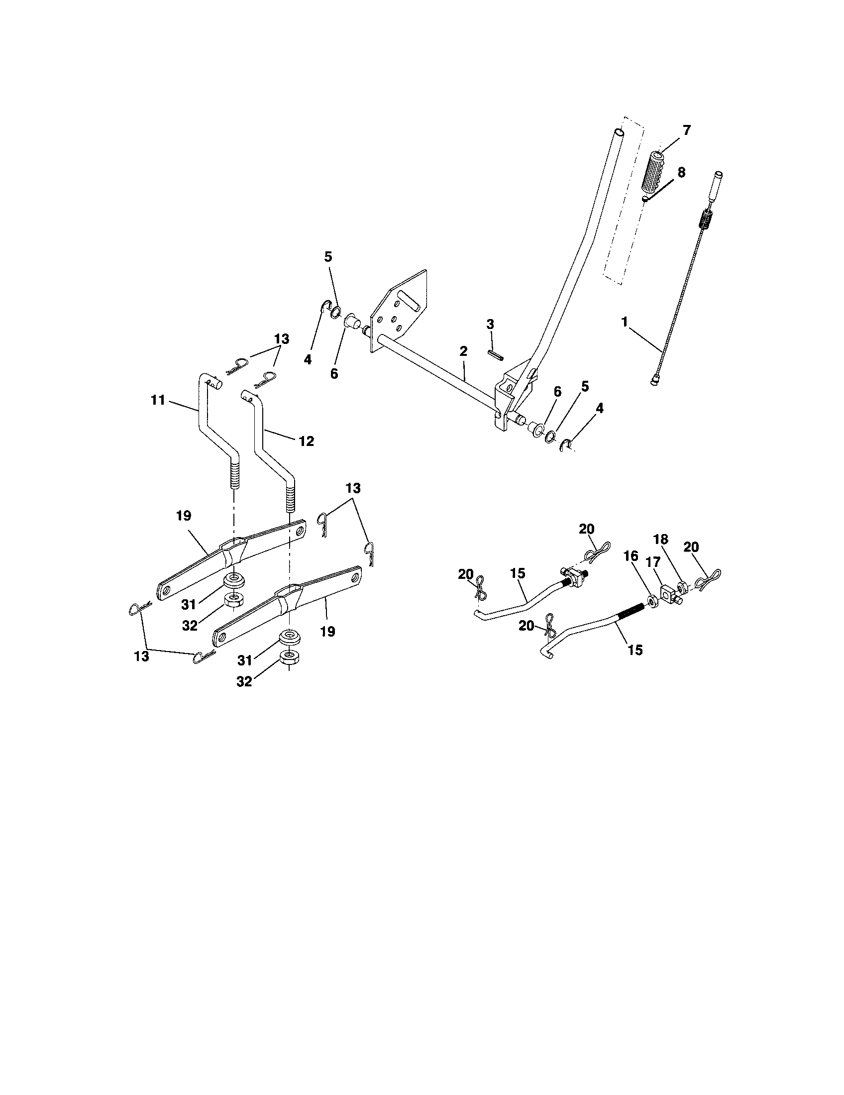 Craftsman 917286070 lift diagram