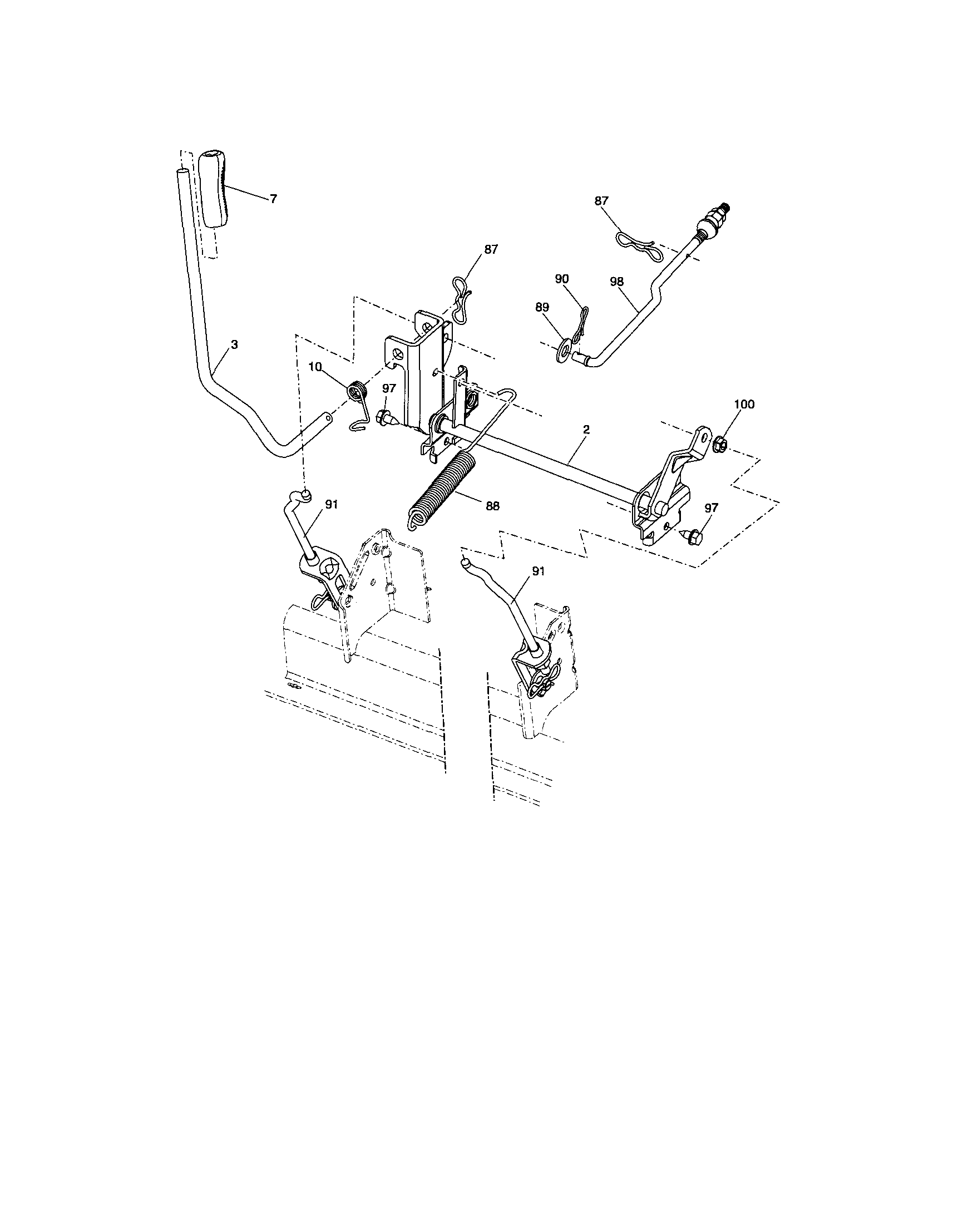 Craftsman 917286130 lift diagram