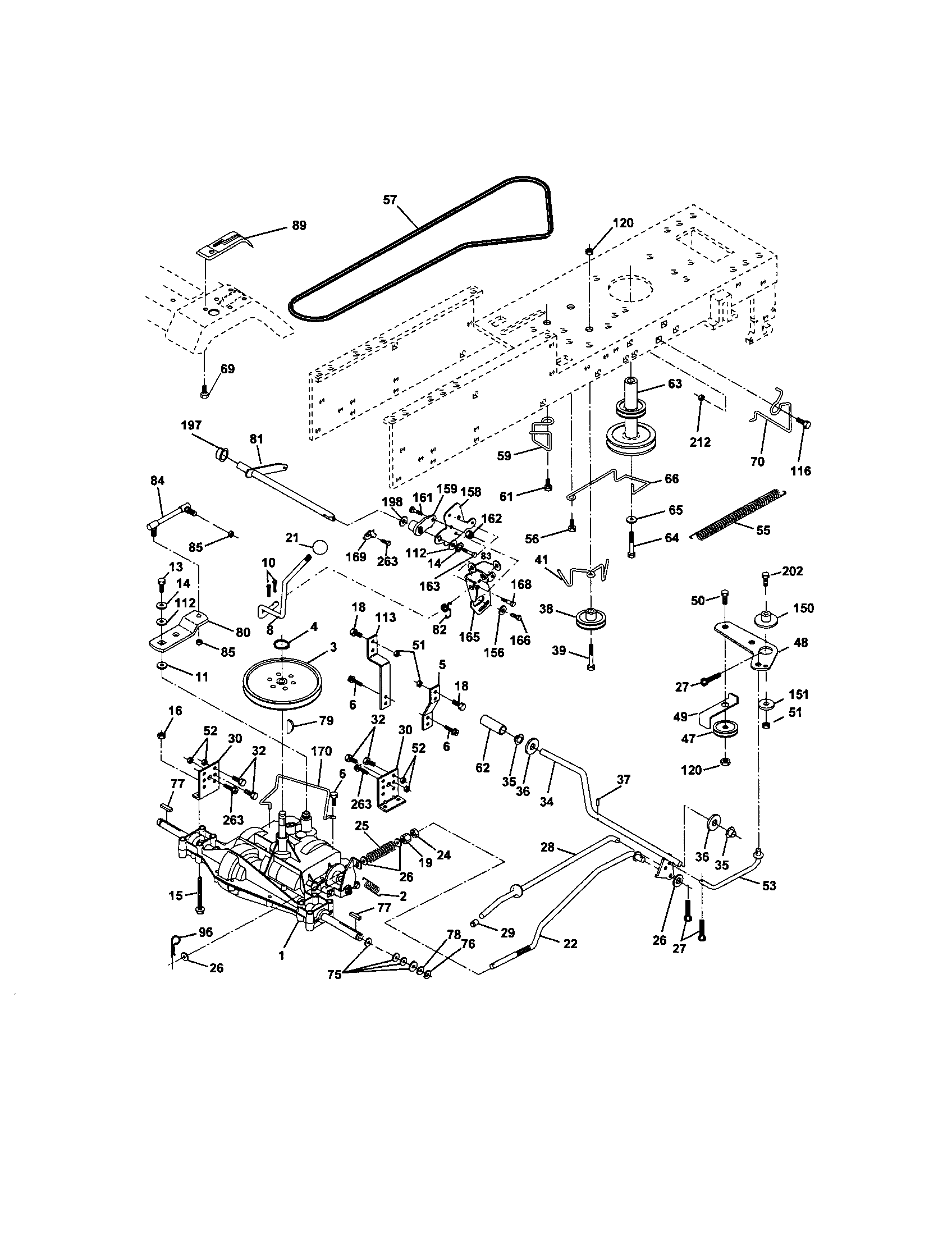 Craftsman 917286010 ground drive diagram