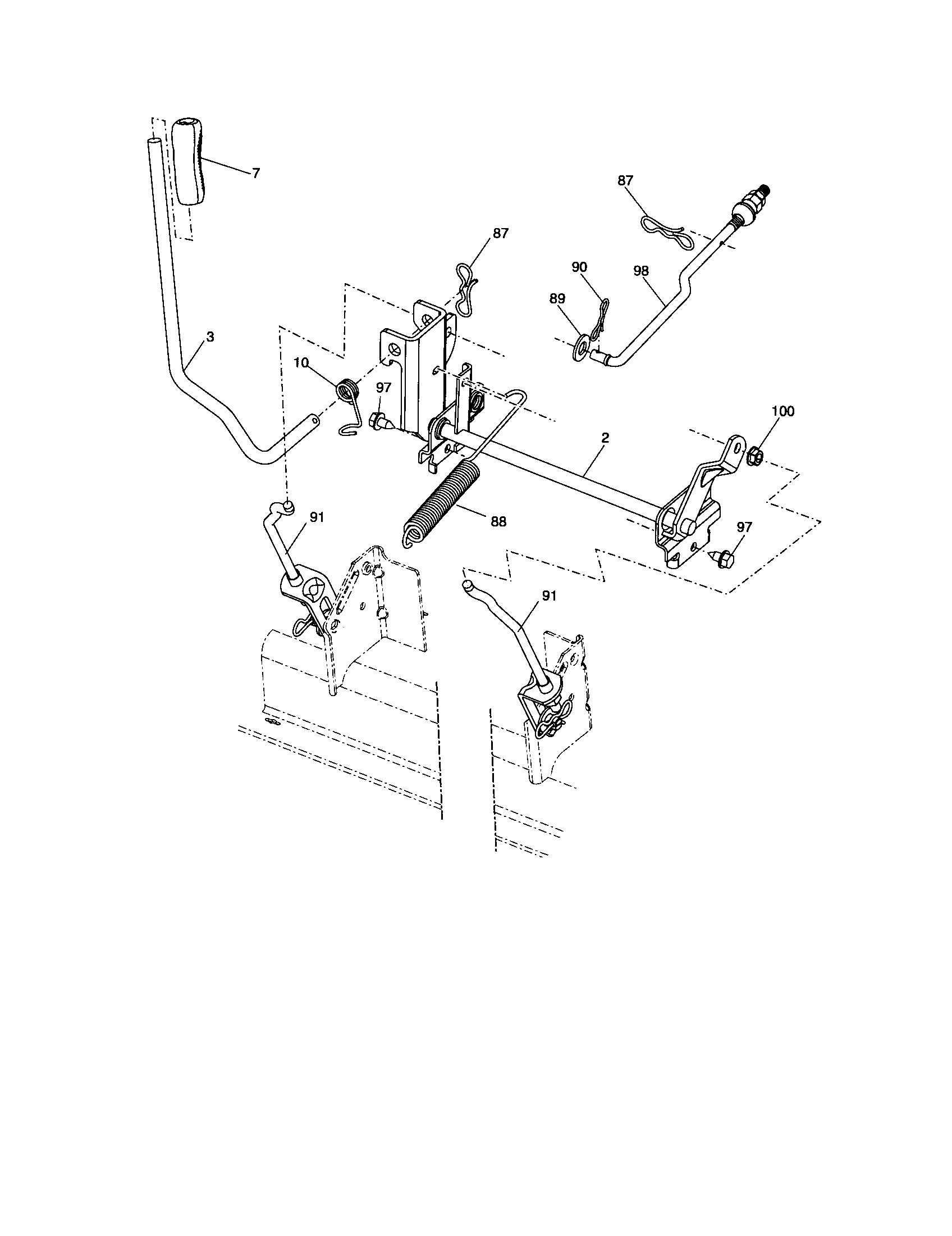 Craftsman 917286140 lift diagram