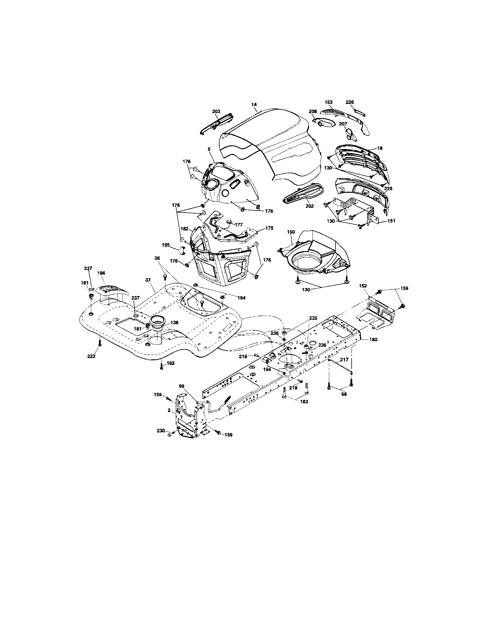 Craftsman 917286220 chassis and enclosures diagram