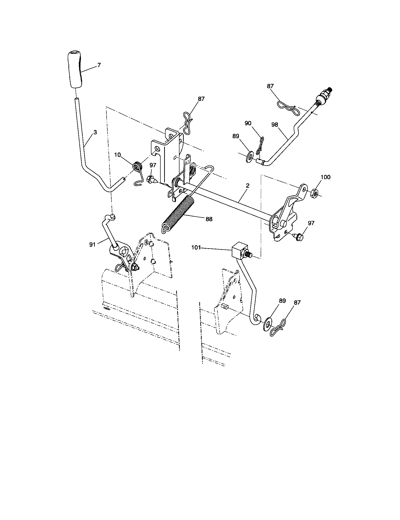 Craftsman 917286220 lift diagram