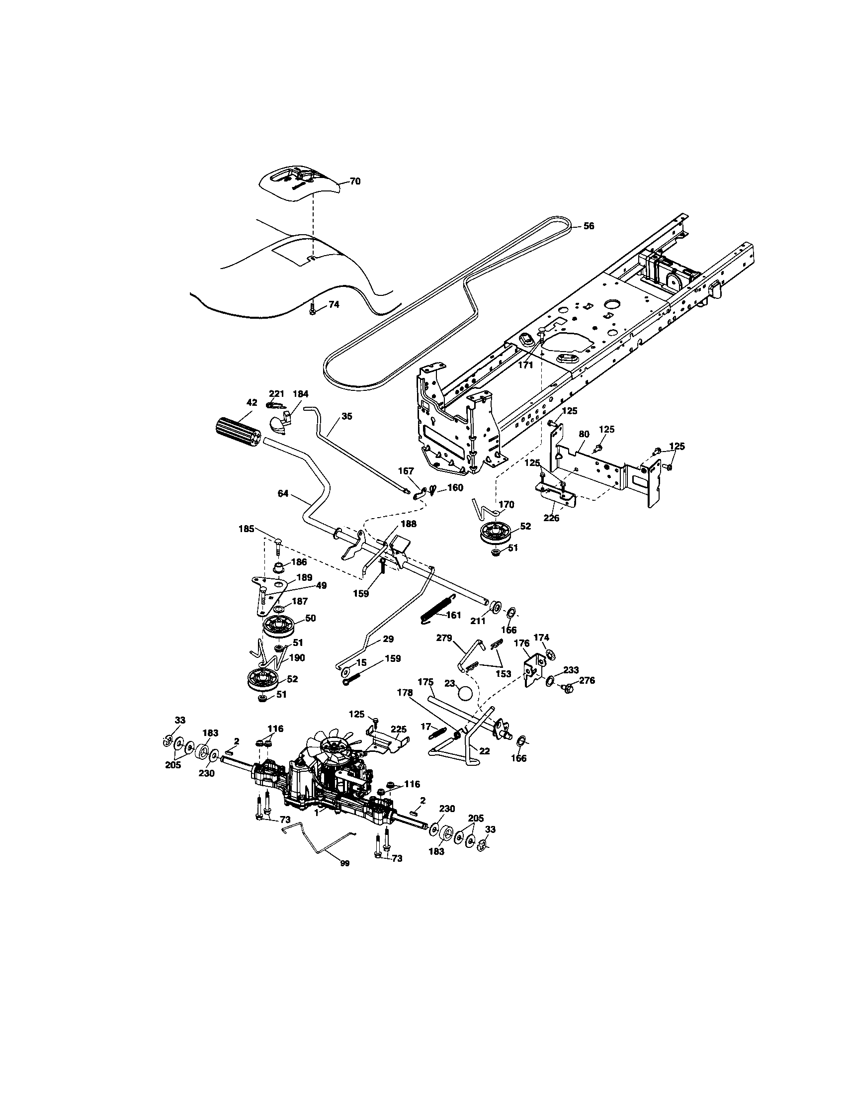 Craftsman 917286380 ground drive diagram