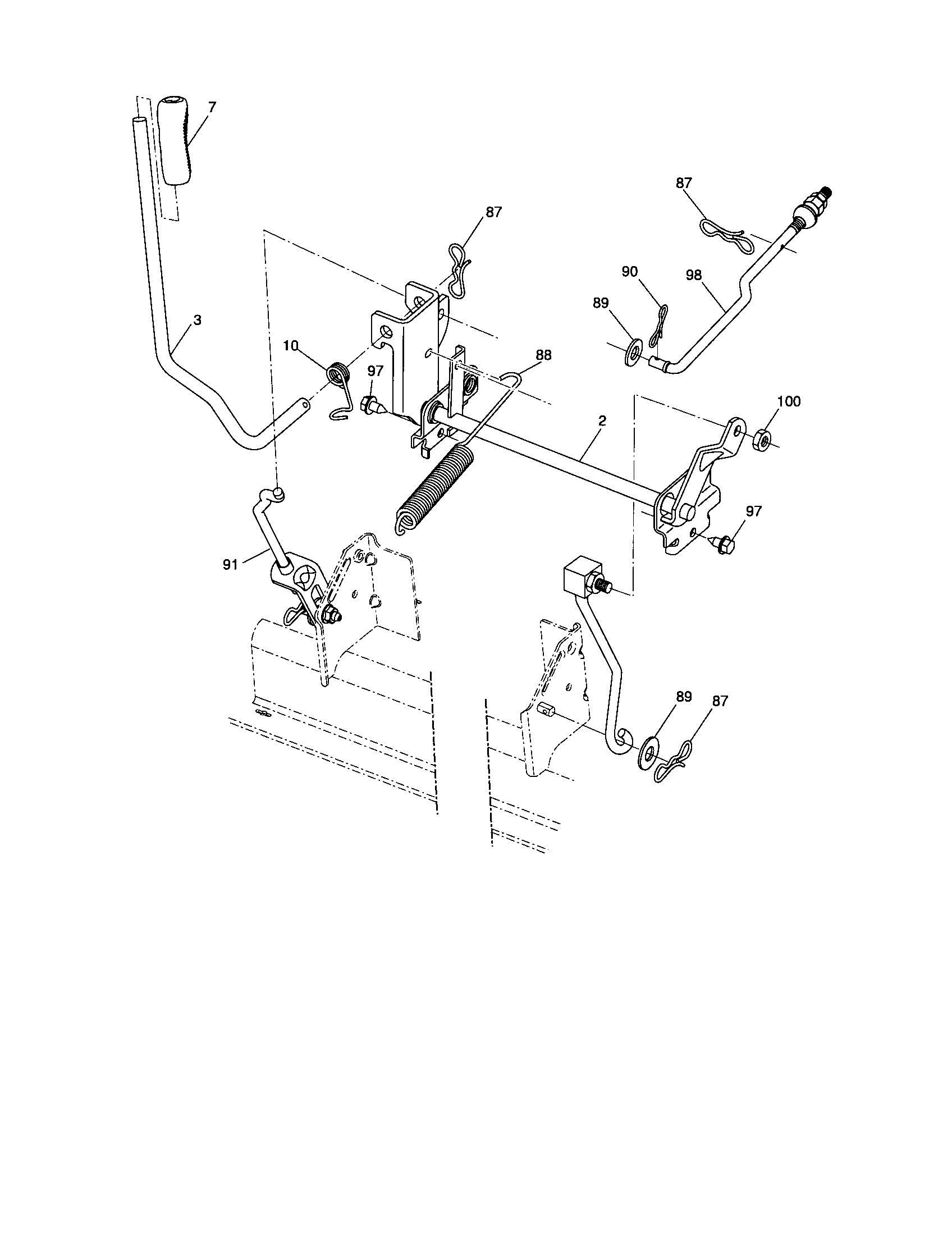 Craftsman 917286380 lift diagram