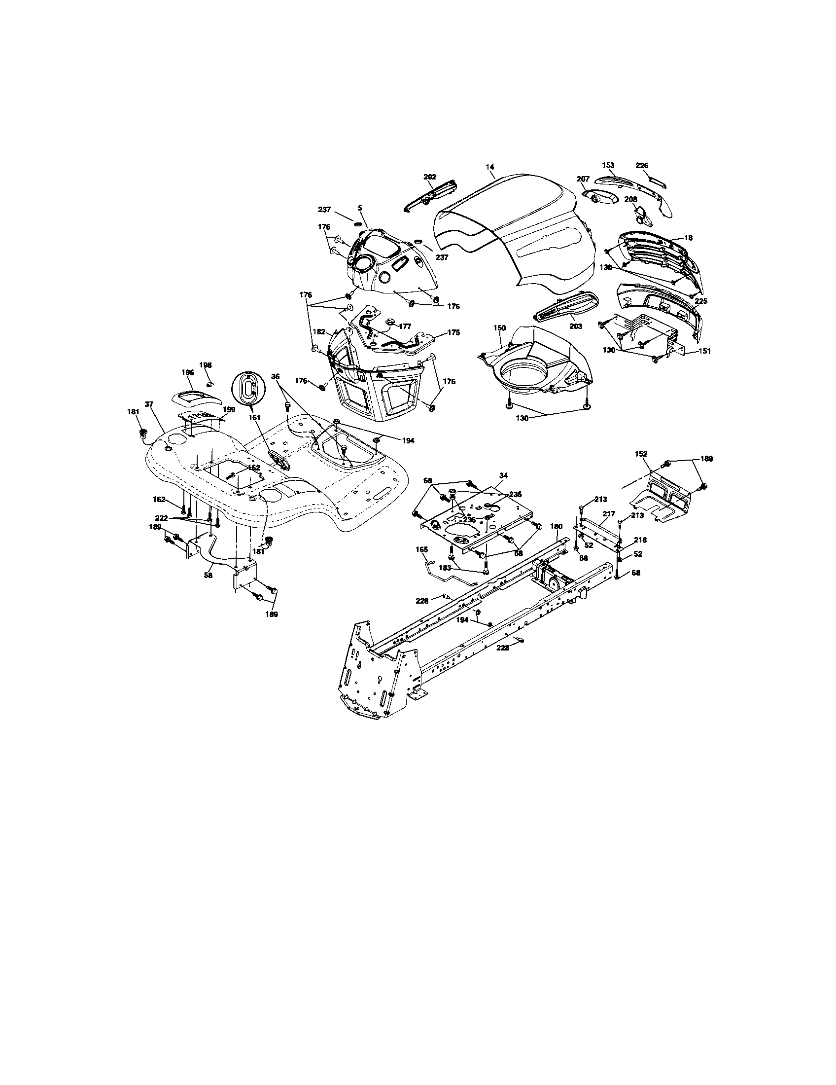 Craftsman 917286450 chassis and enclosures diagram