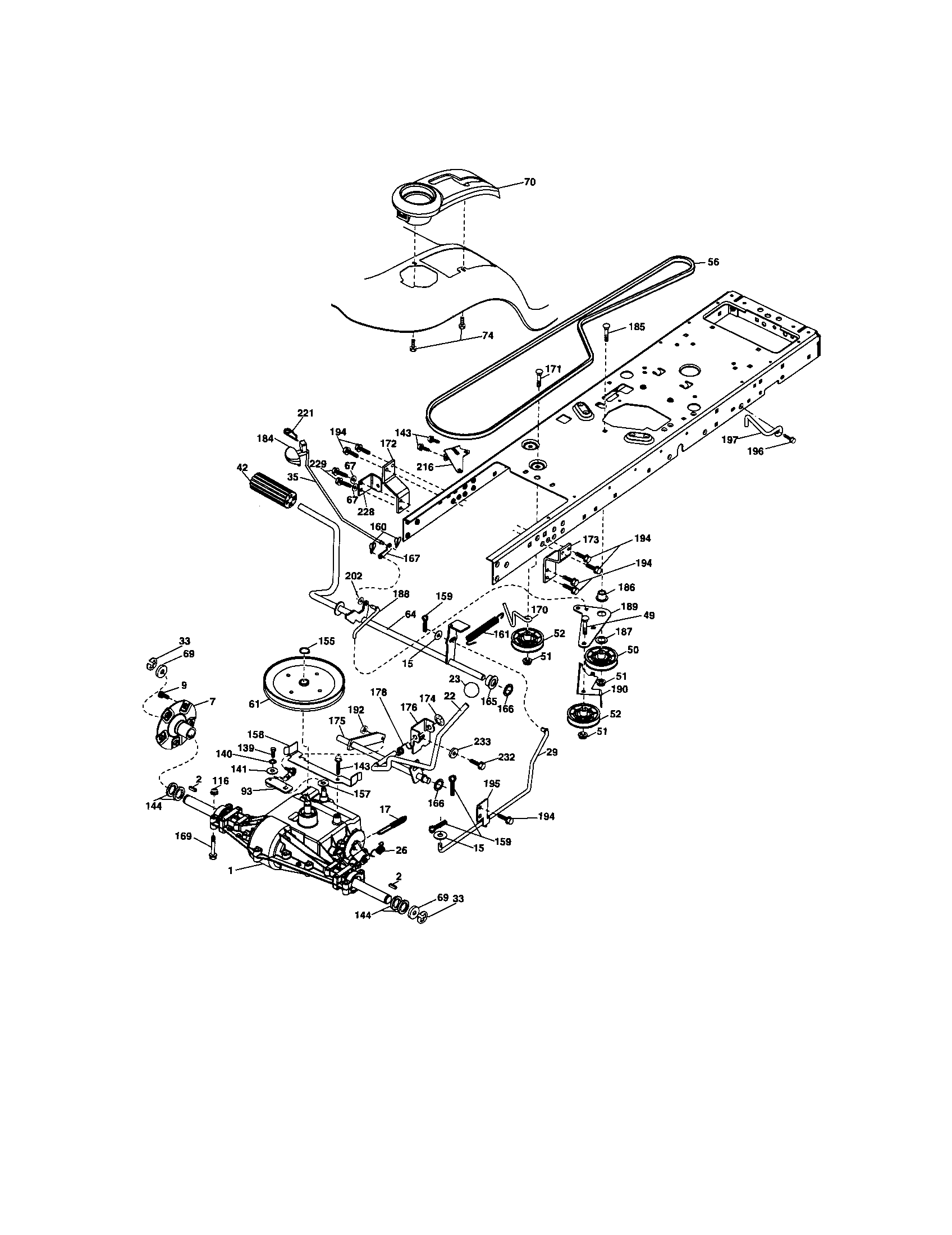Craftsman 917286450 ground drive diagram
