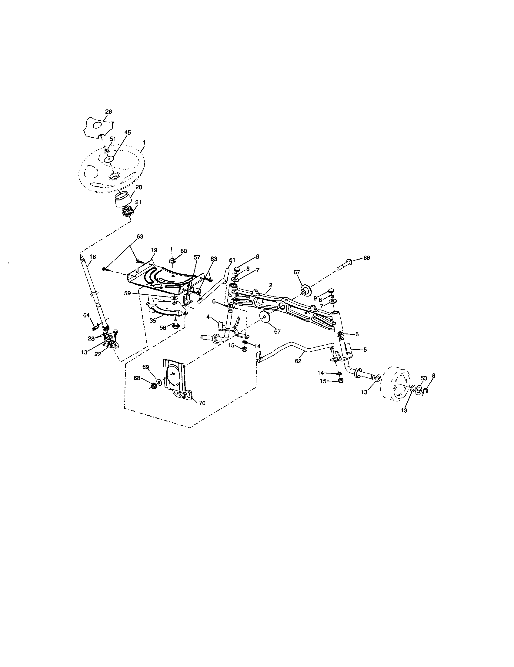 Craftsman 917286450 steering diagram