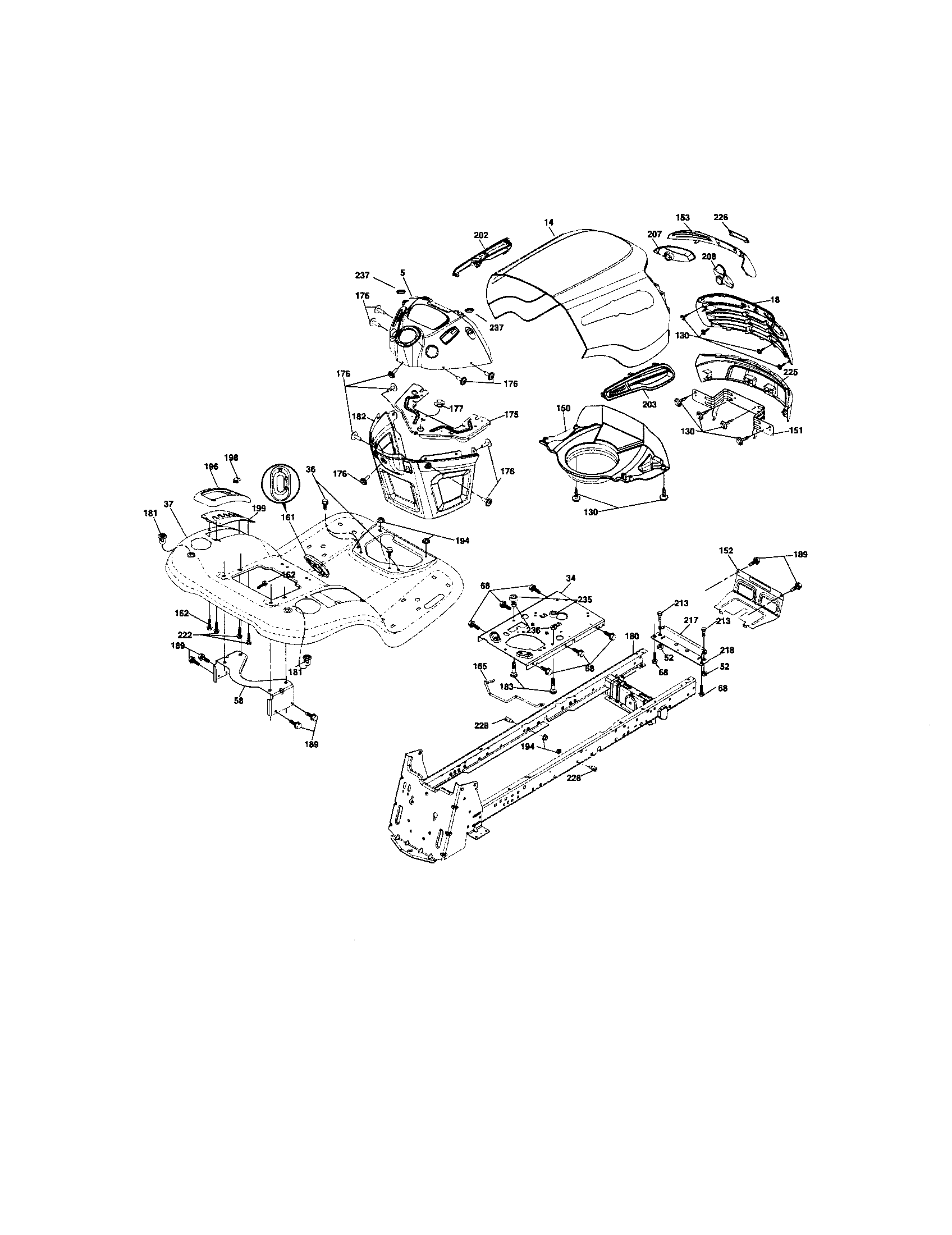 Craftsman 917286460 chassis and enclosures diagram