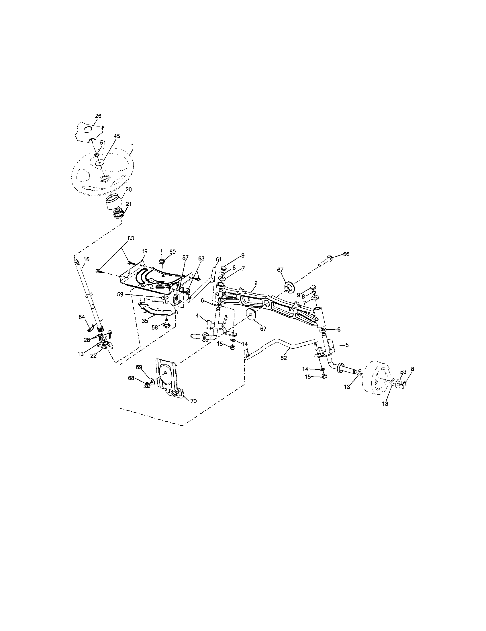 Craftsman 917286460 steering diagram