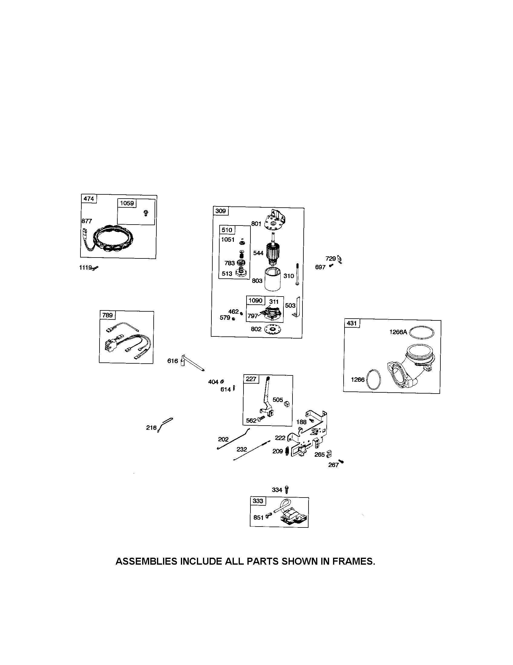 Craftsman 917286050 motor-starter/armature-magneto diagram