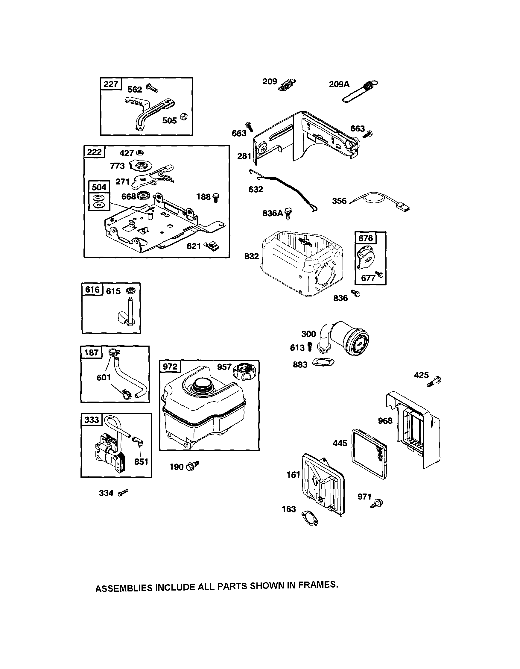 Craftsman 917299110 fuel tank/bracket-control diagram