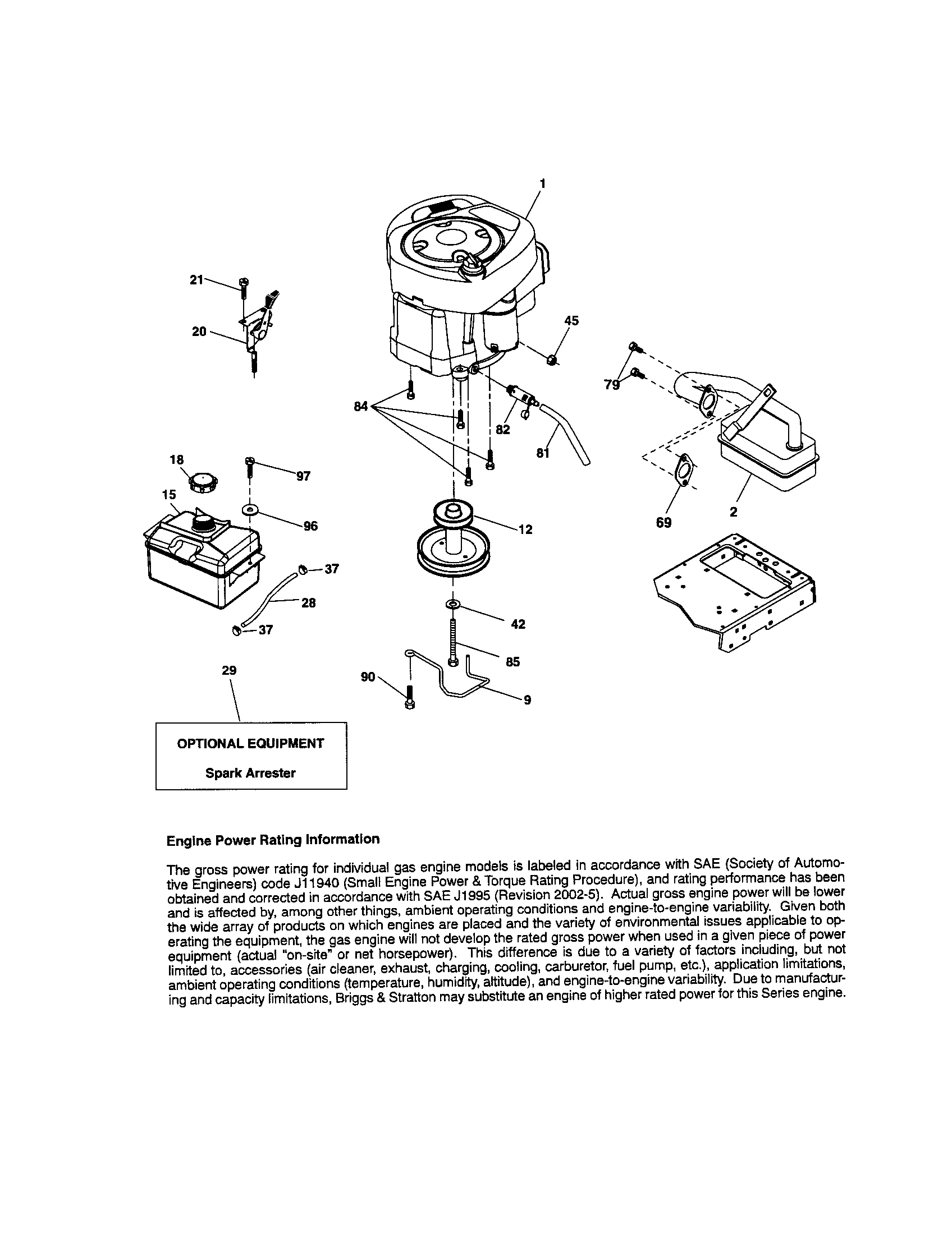Craftsman 917286120 engine diagram