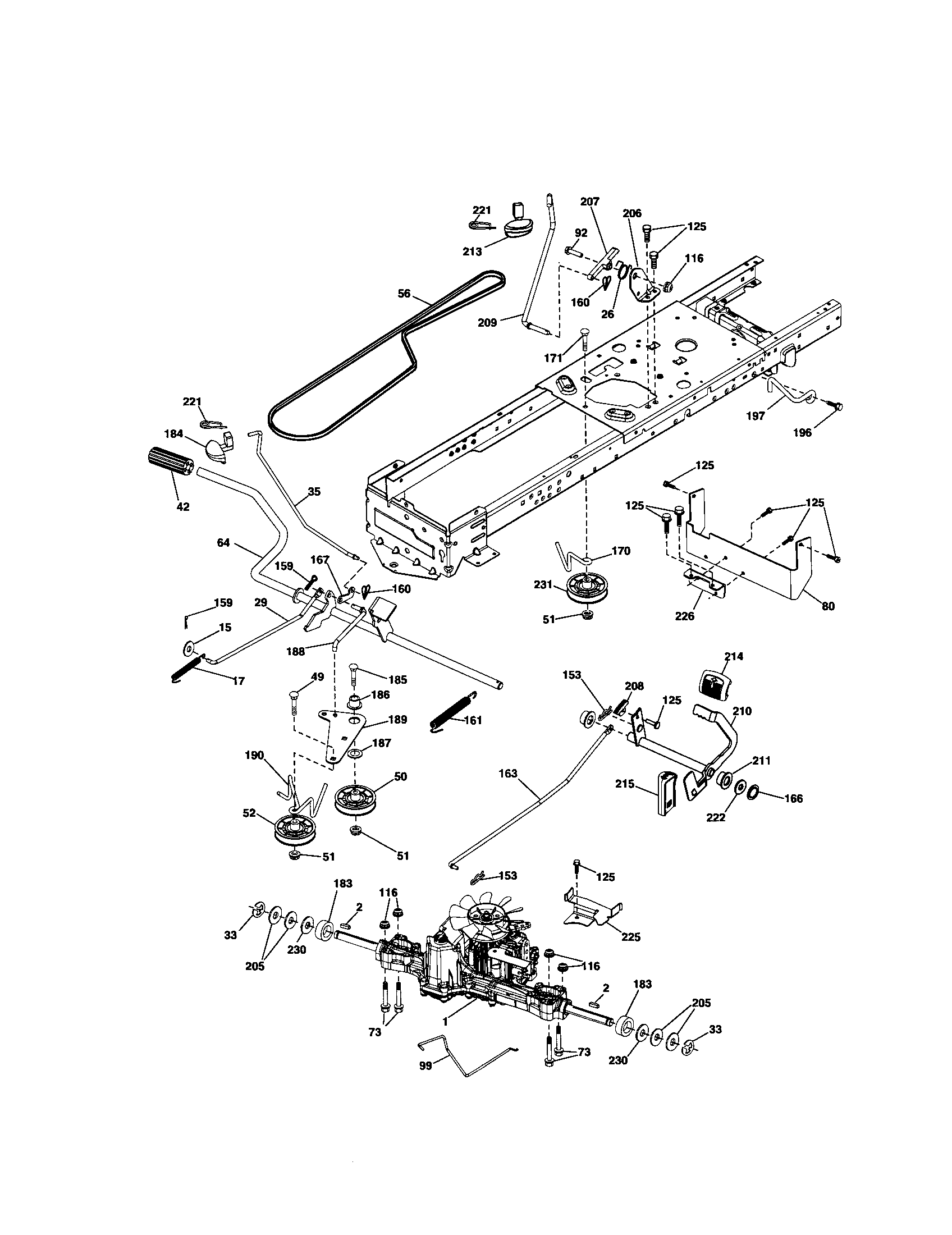 Craftsman 917288320 ground drive diagram