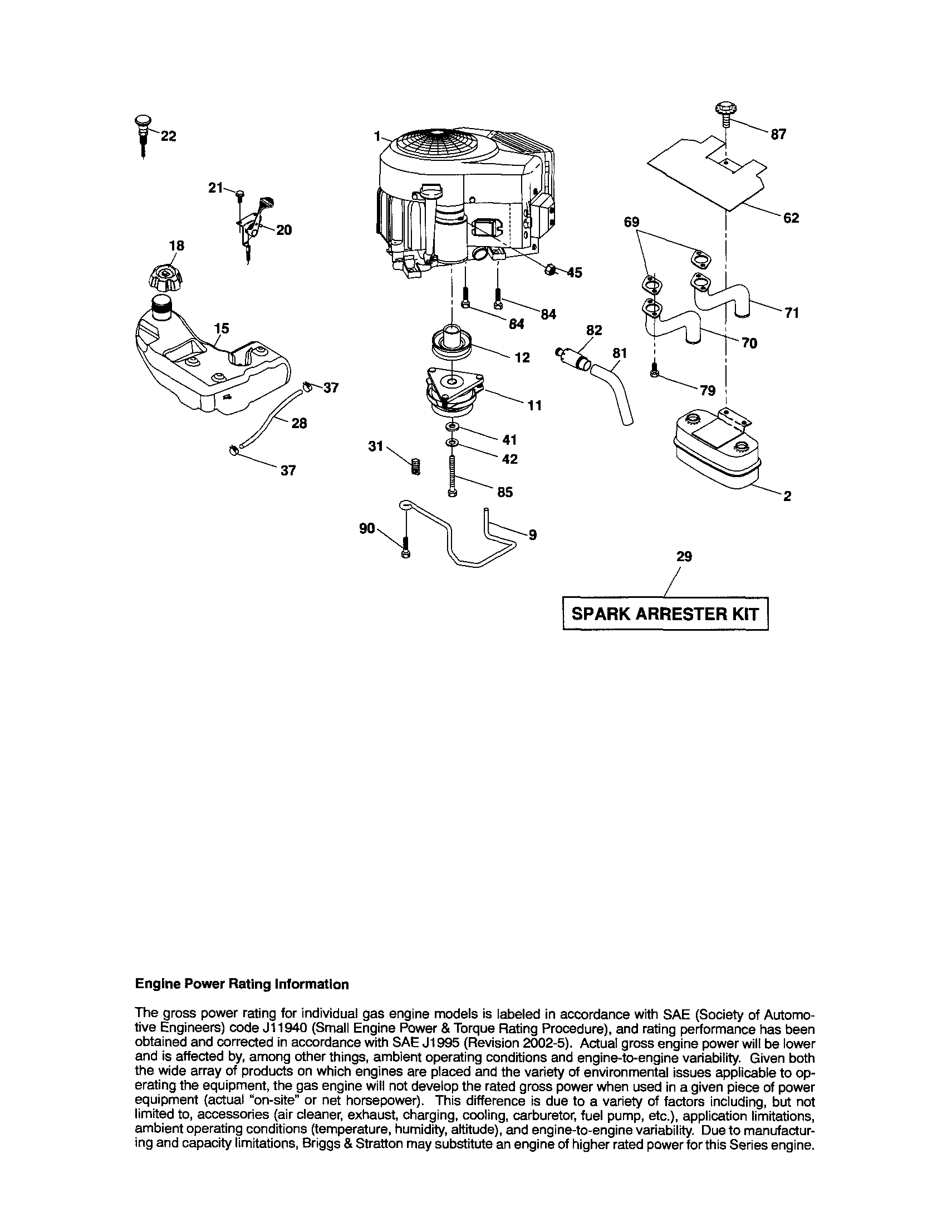 Craftsman 917288320 engine diagram