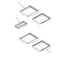 Maytag MFF2558KEB refrigerator shelves diagram