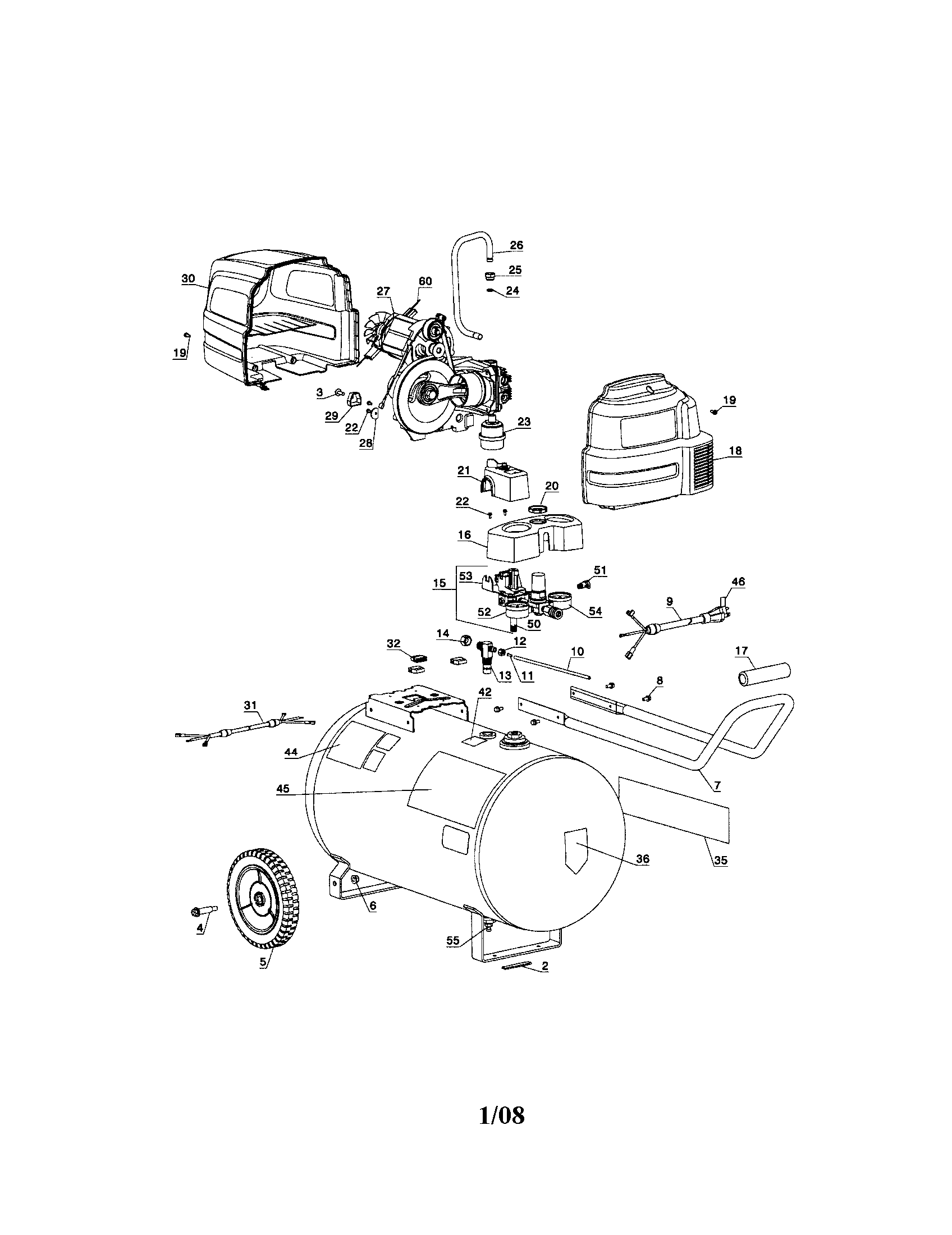 Craftsman 919167630 air compressor diagram