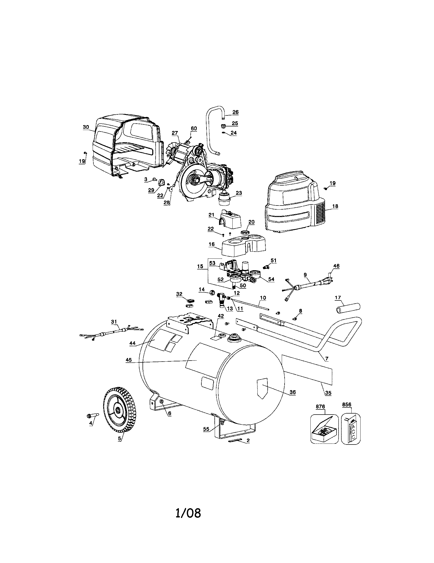 Craftsman 919167610 air compressor diagram