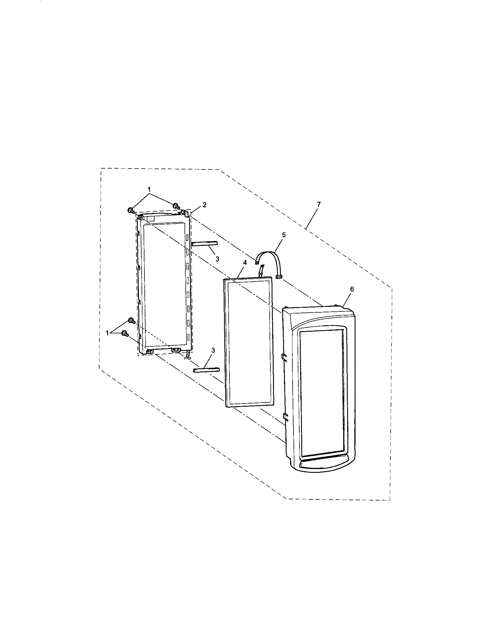 Brother ULT2003D lcd supply assembly diagram