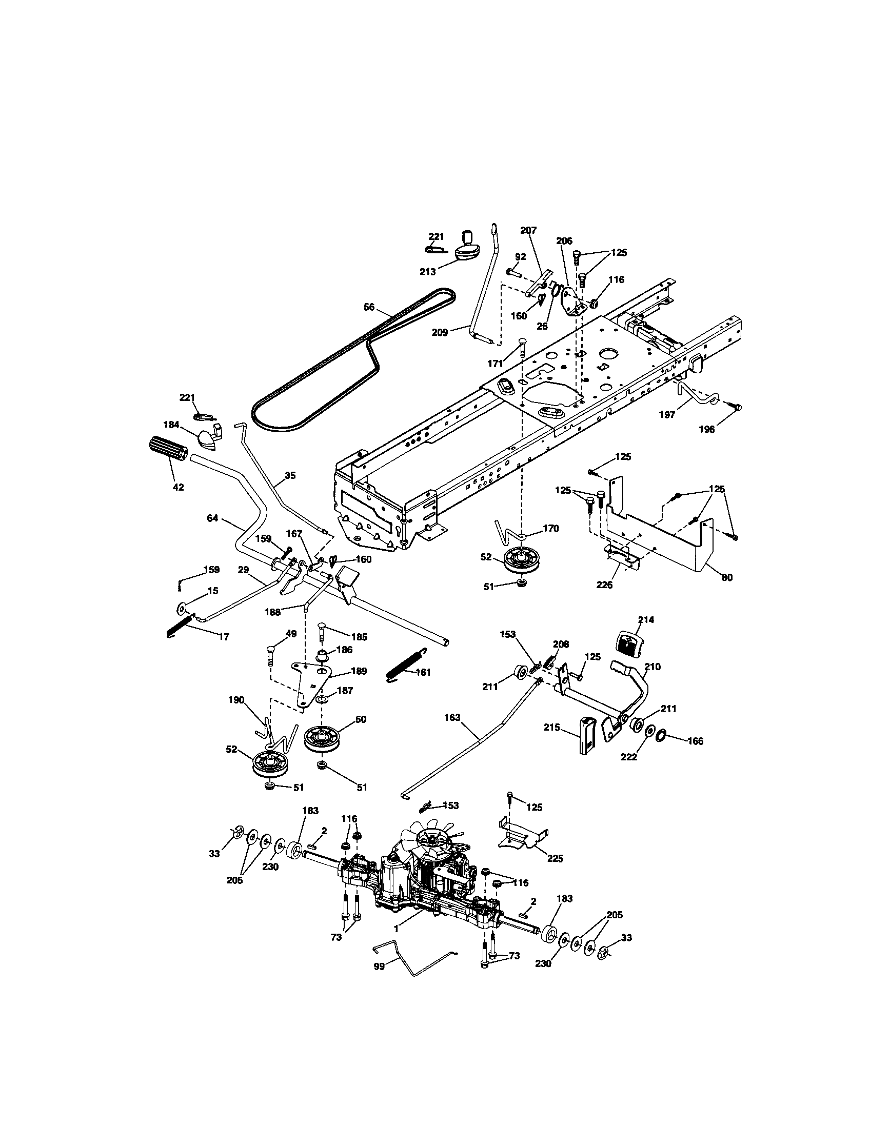 Craftsman 917288900 ground drive diagram