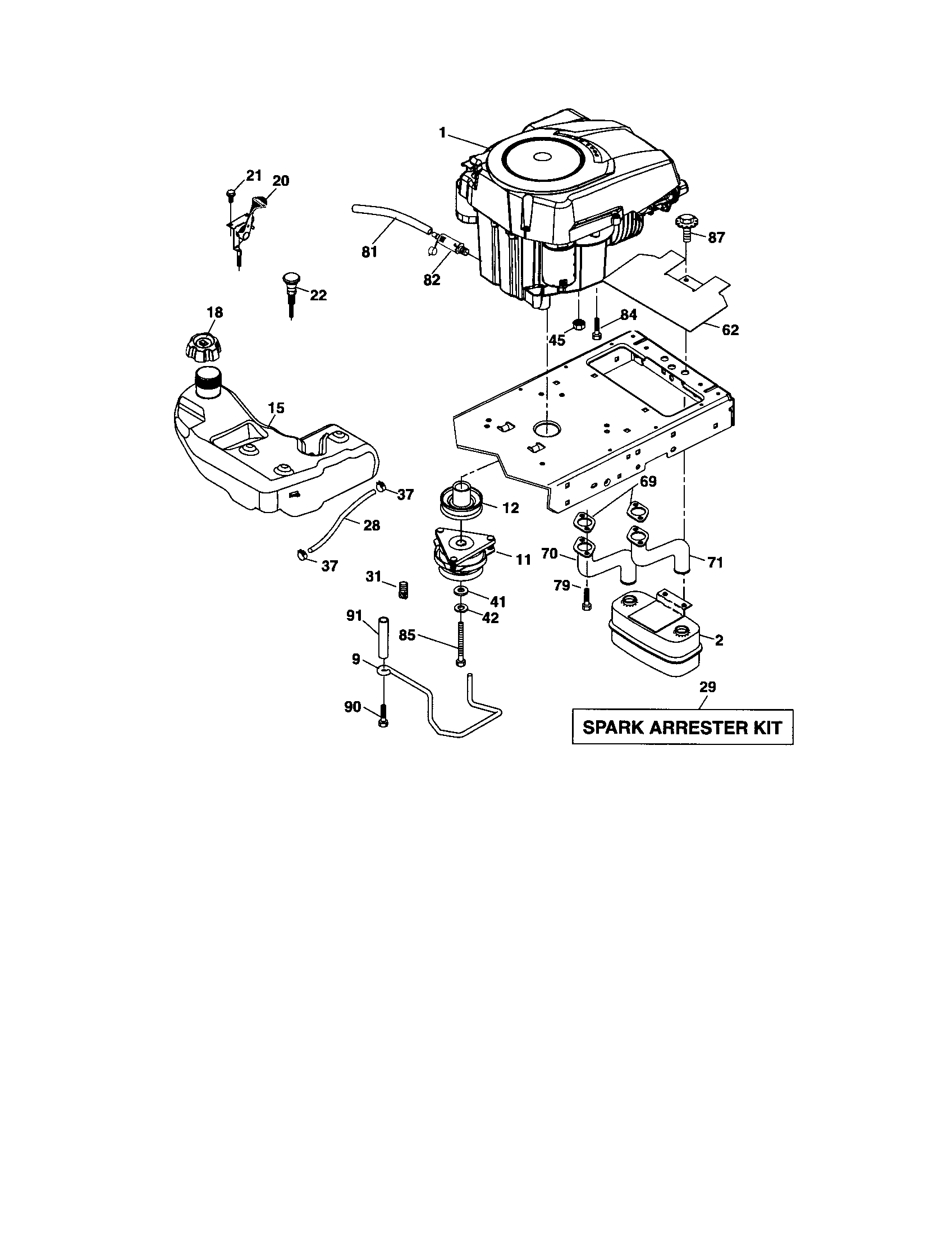 Craftsman 917288900 engine diagram