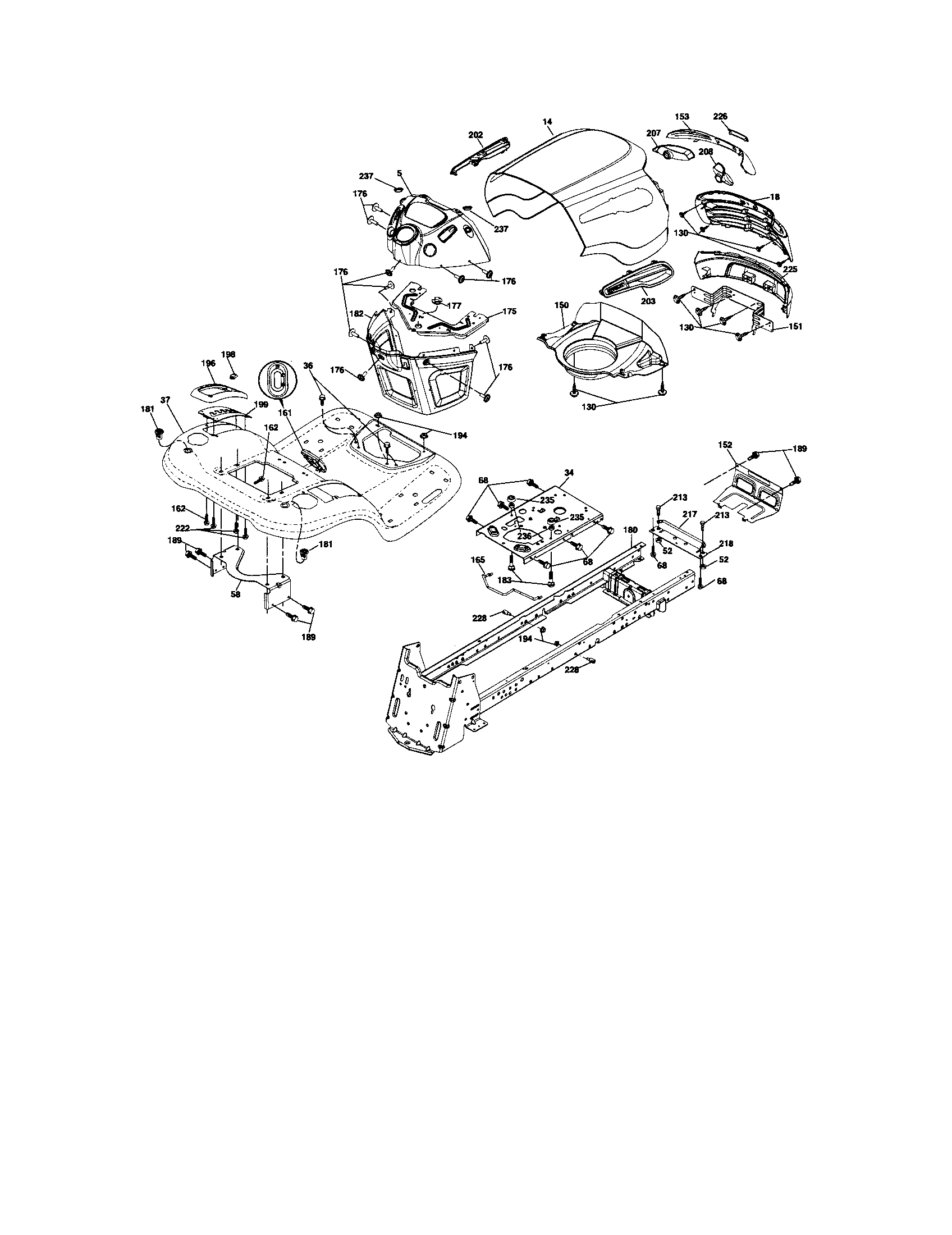Craftsman 917287491 chassis and enclosures diagram