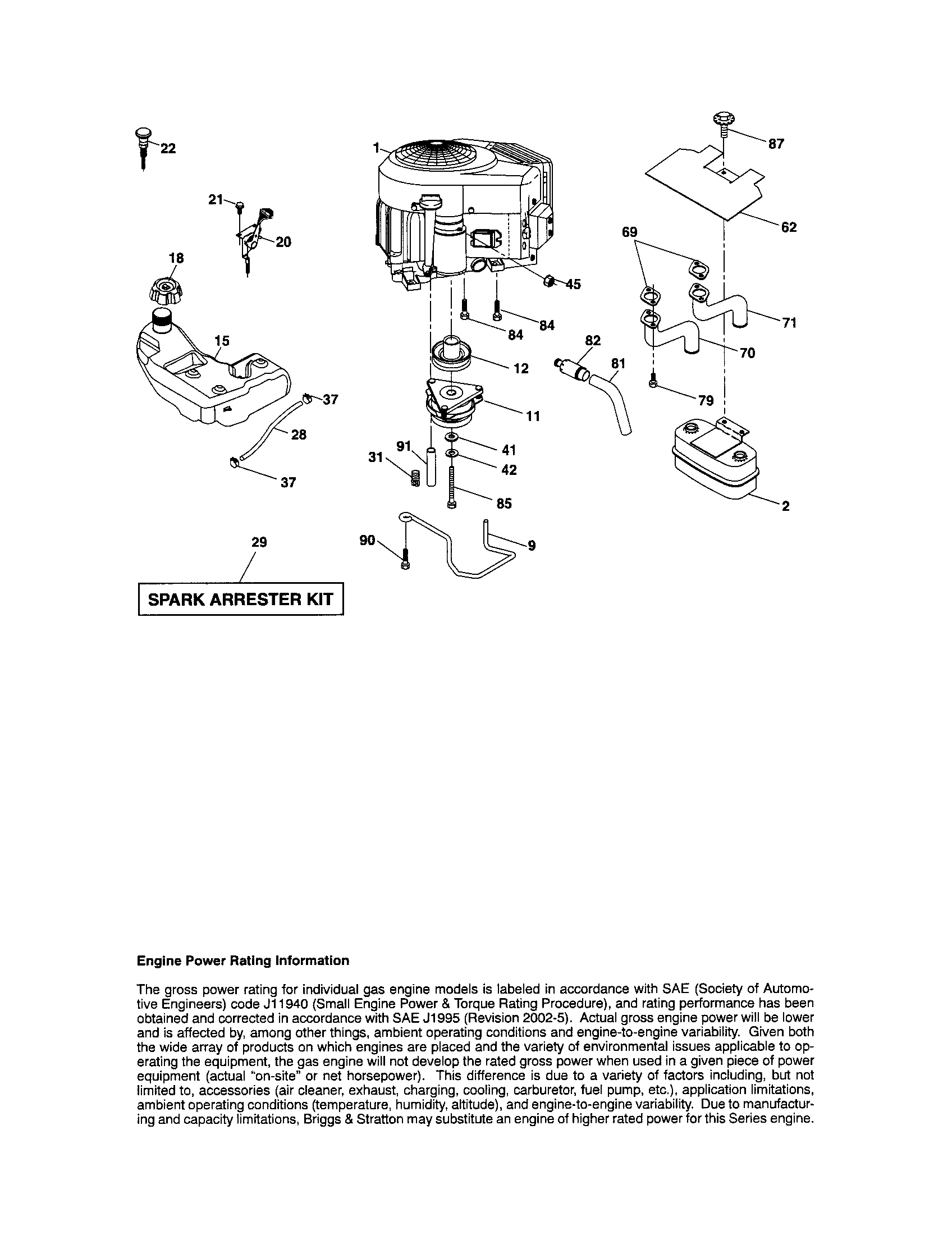Craftsman 917287491 engine diagram
