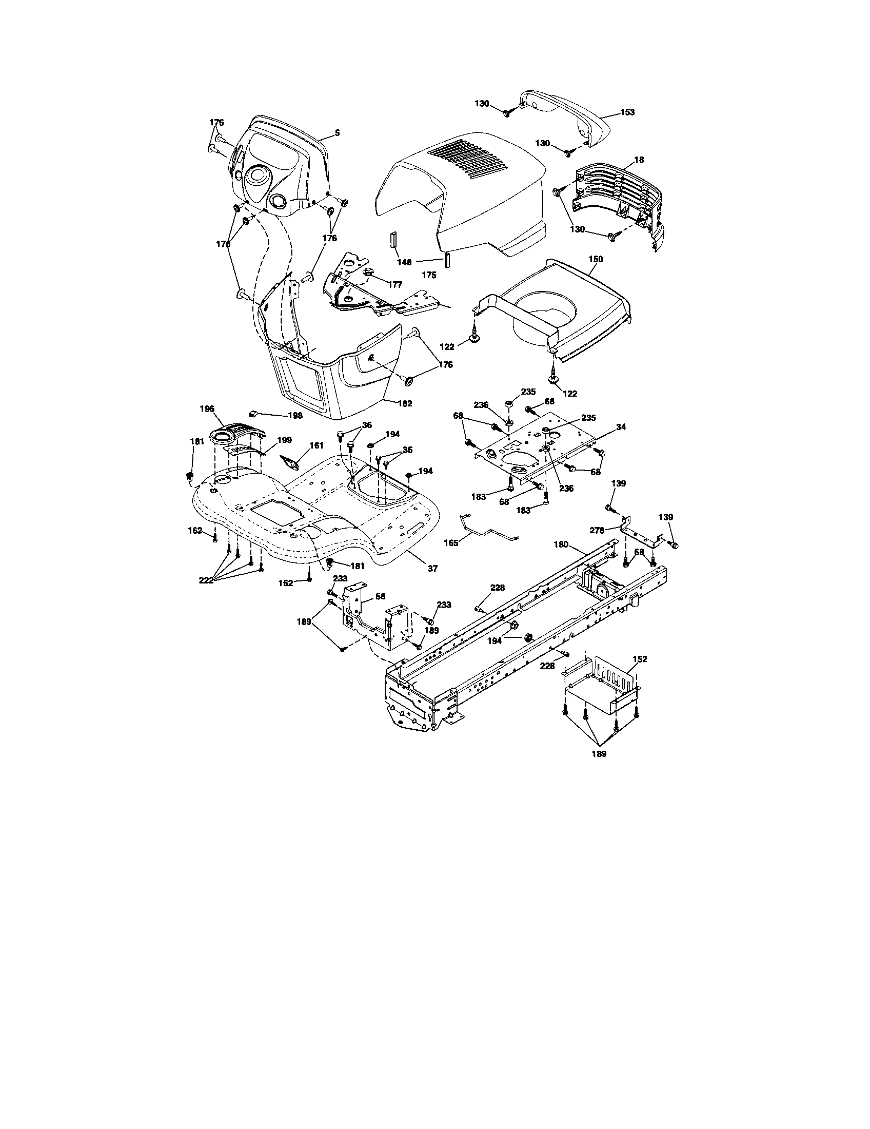 Craftsman 917288600 chassis diagram