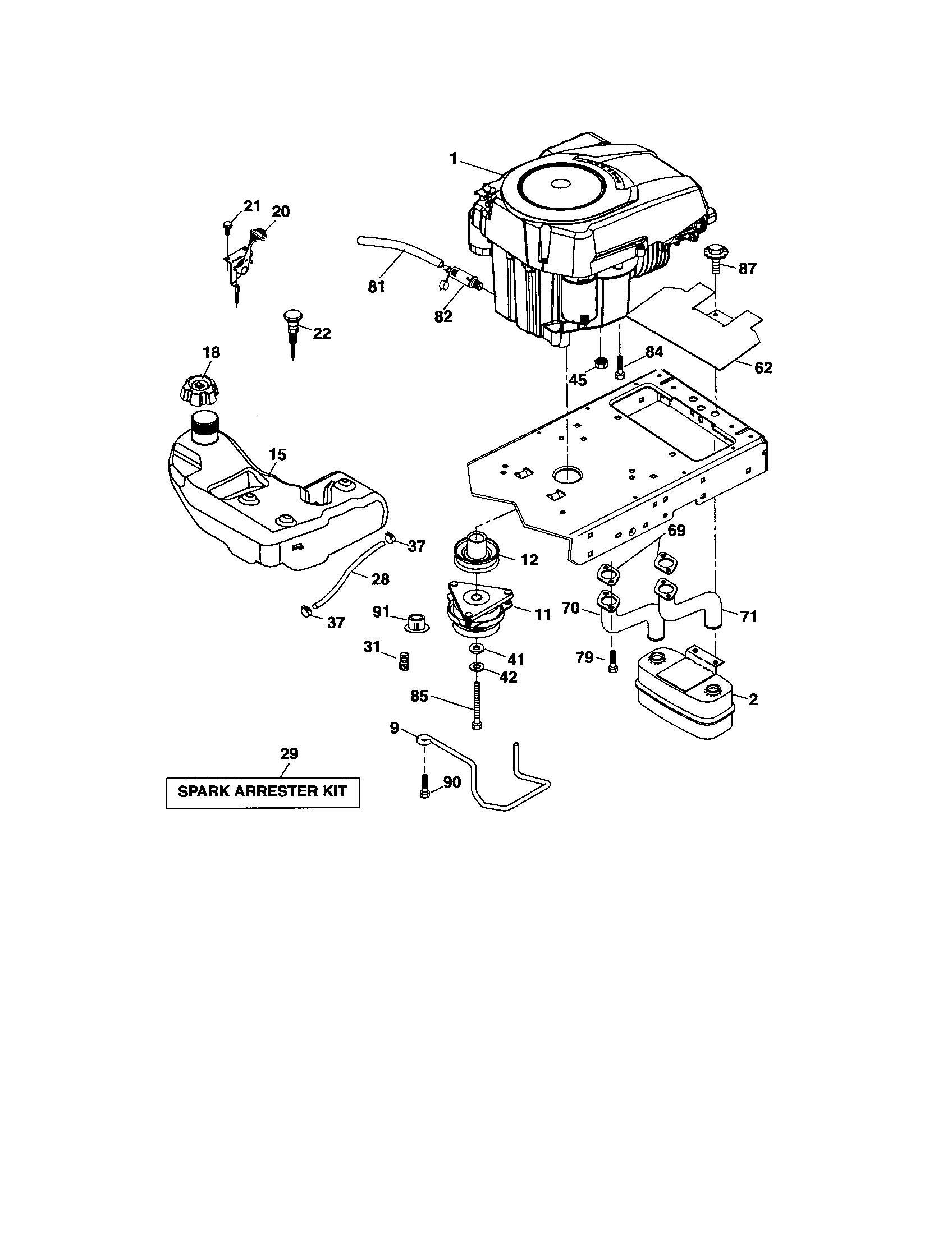 Craftsman 917288600 engine diagram