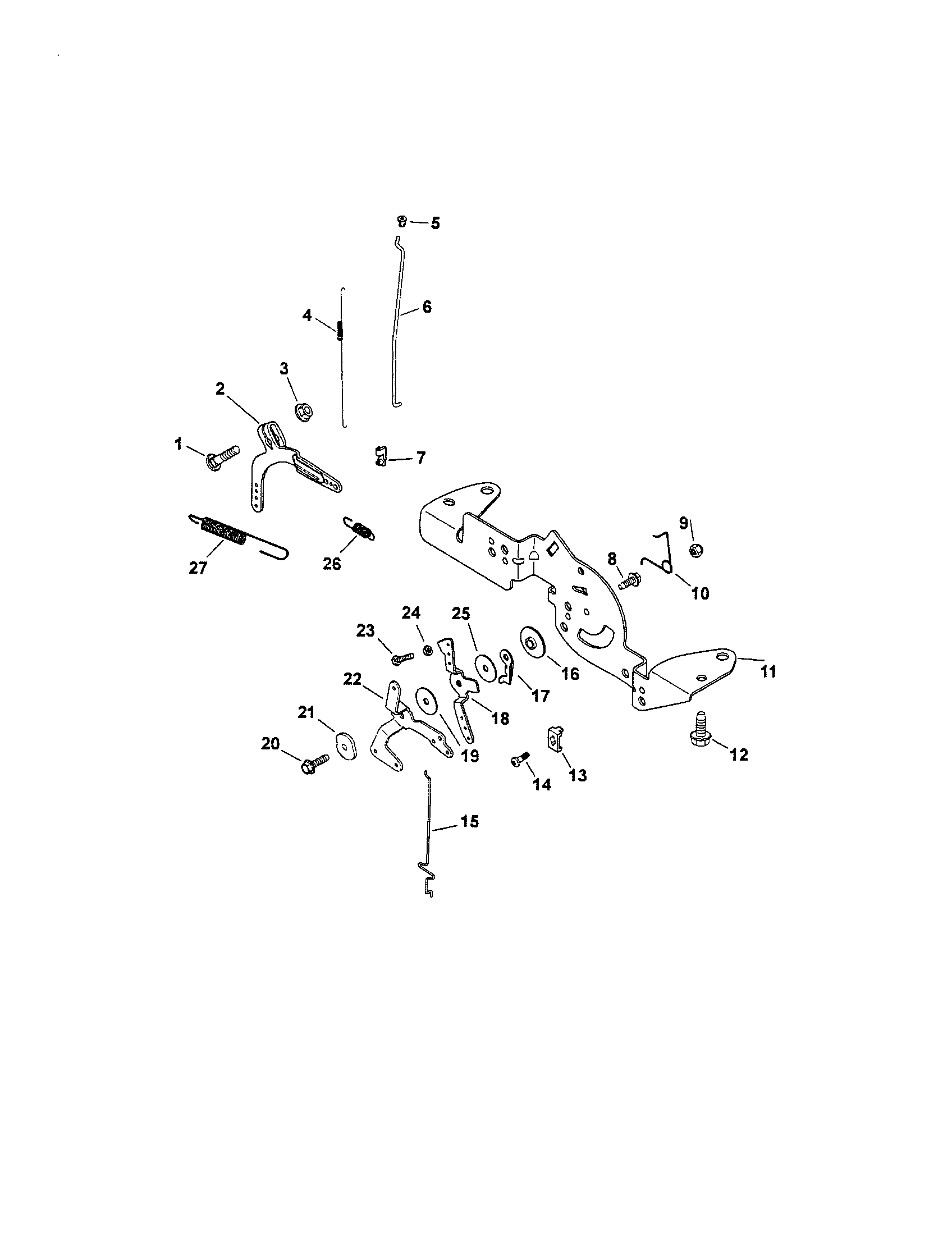 Craftsman 917288900 engine controls diagram
