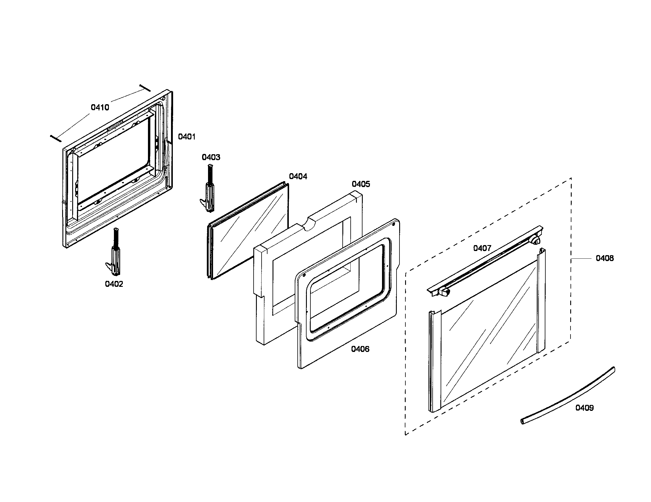 Bosch HEI7032U/03 door diagram