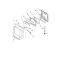 Whirlpool GBD307PDT2 oven door diagram