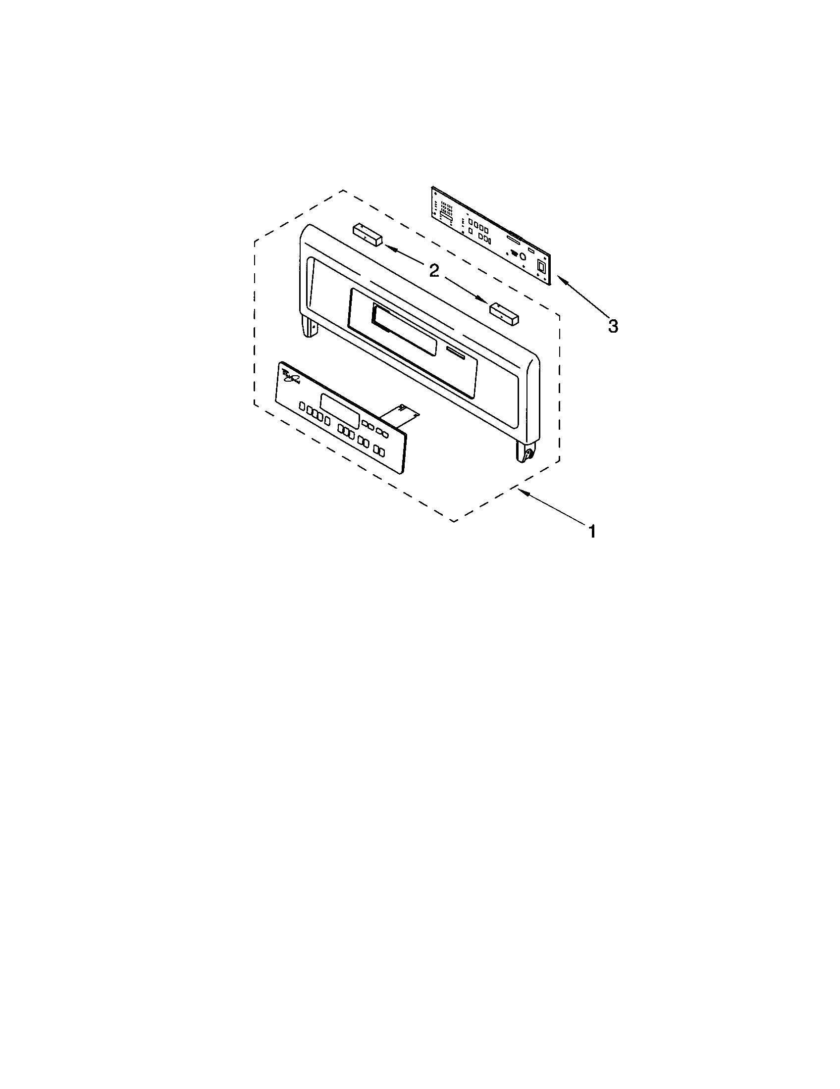 Whirlpool GBD307PDS1 control panel diagram