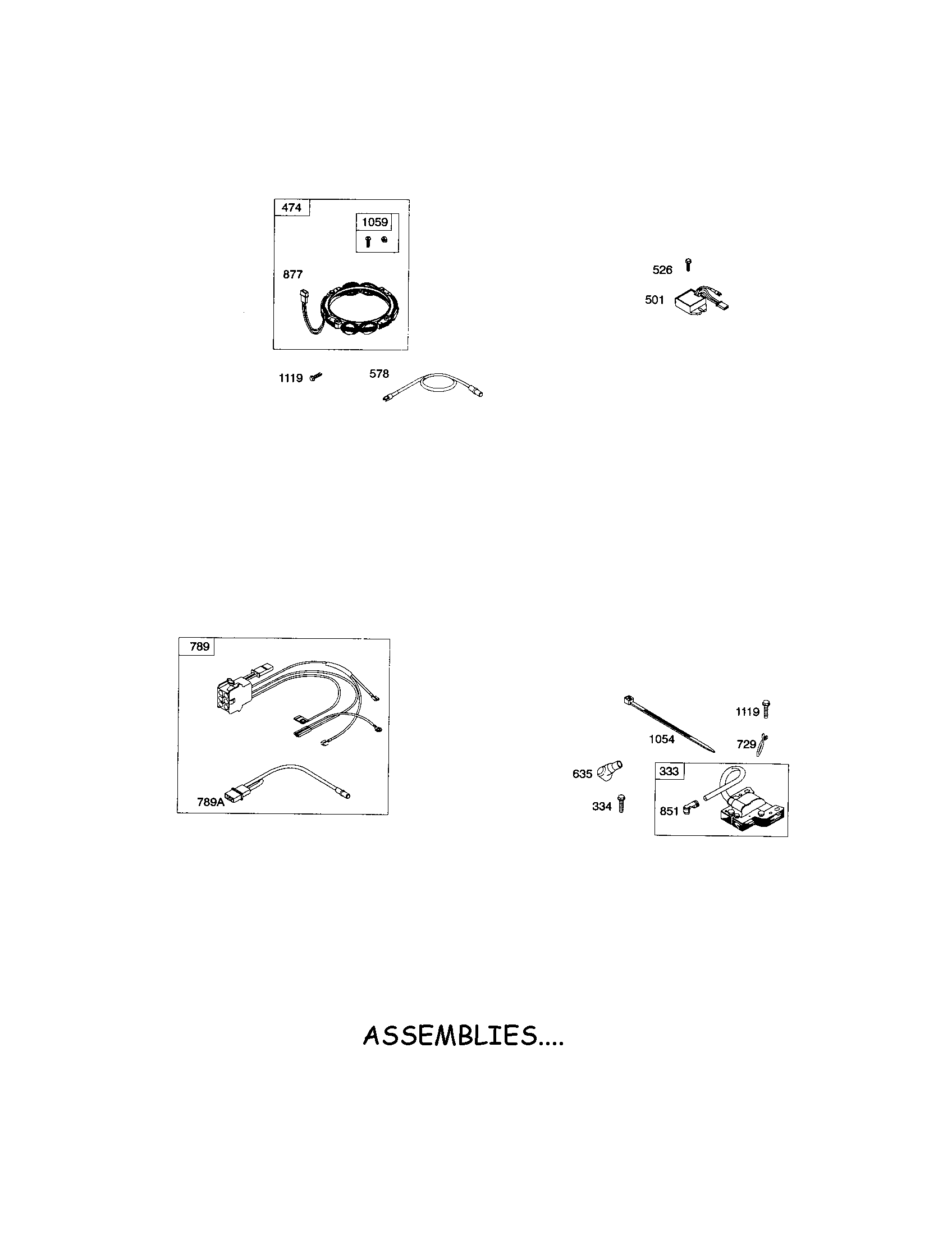 Snapper LT23460 alternator/wiring harness diagram