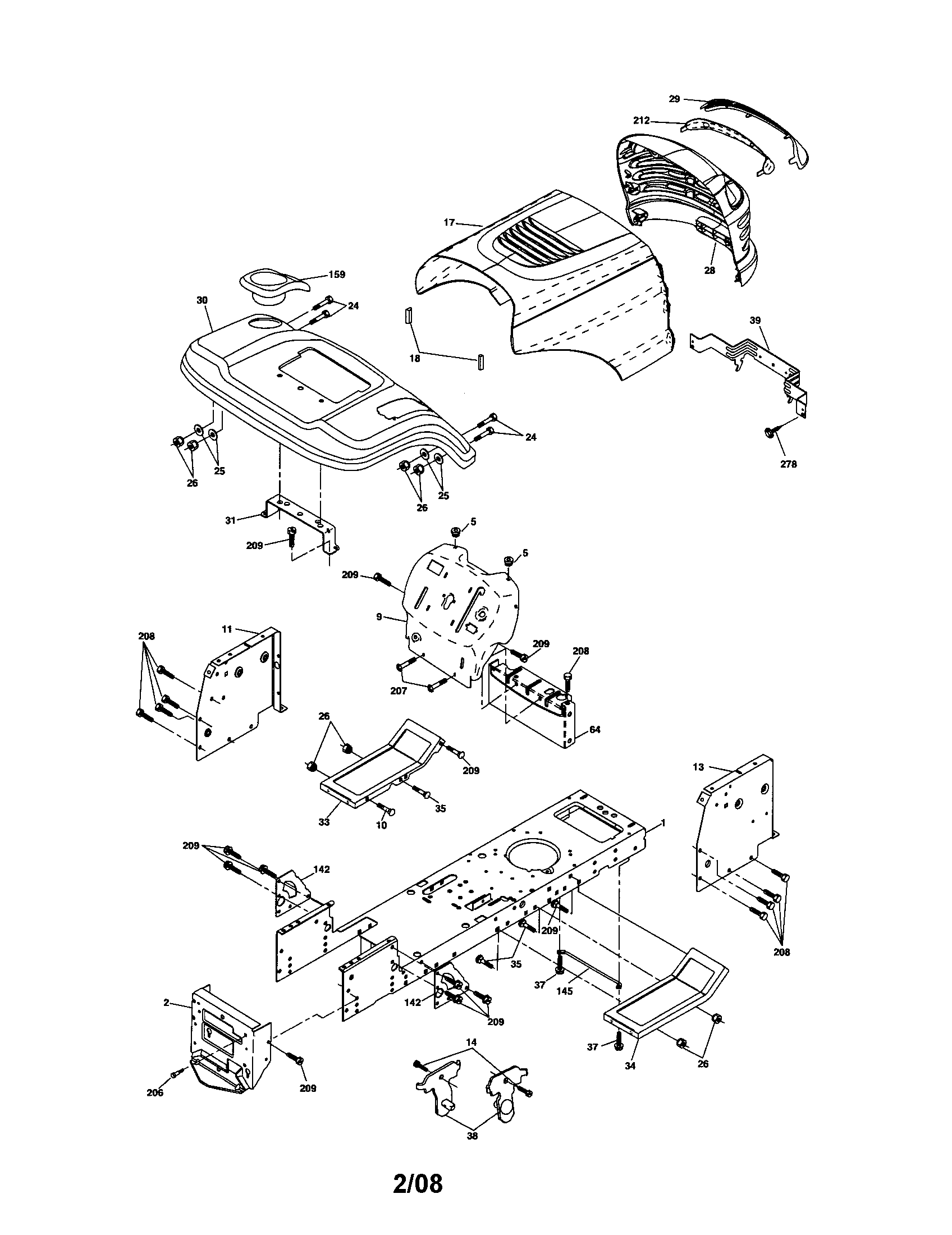 Craftsman 917287073 chassis and enclosures diagram
