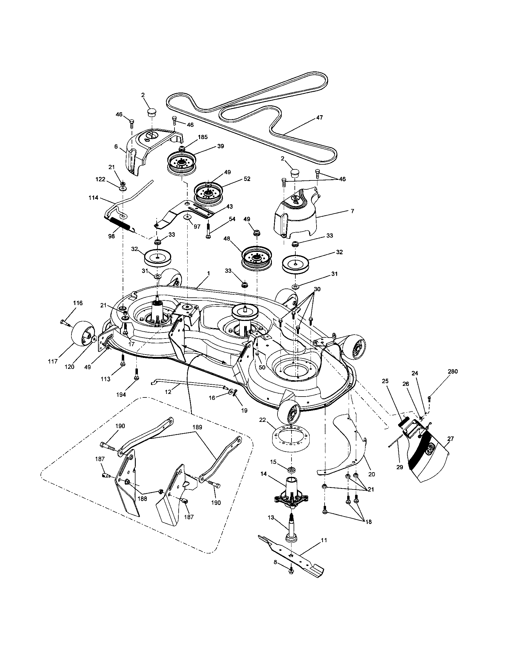 Craftsman 917256940 mower diagram