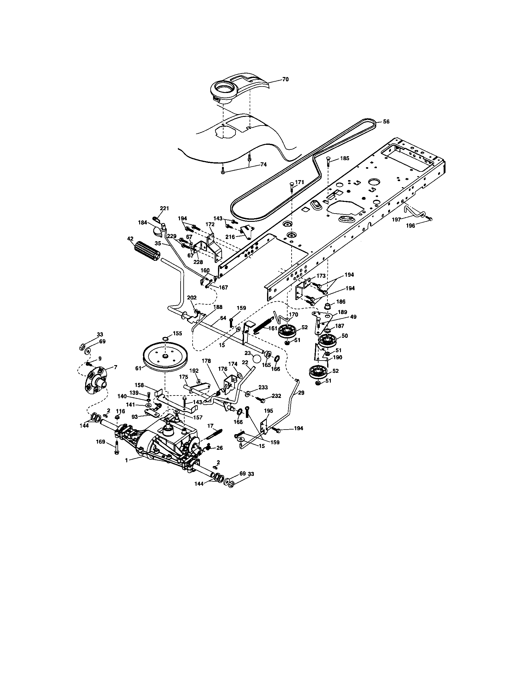 Craftsman 917288450 ground drive diagram