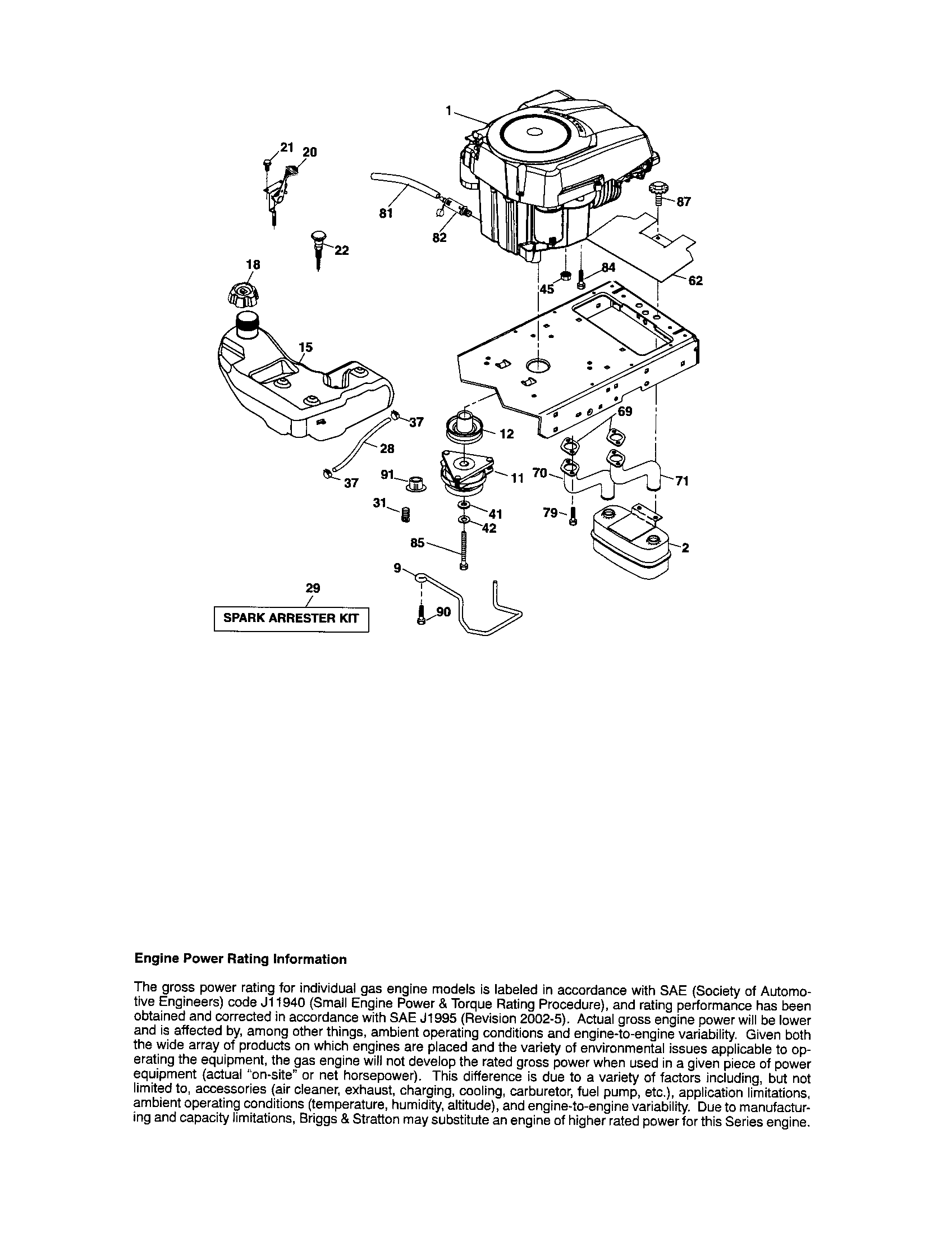 Craftsman 917288450 engine diagram