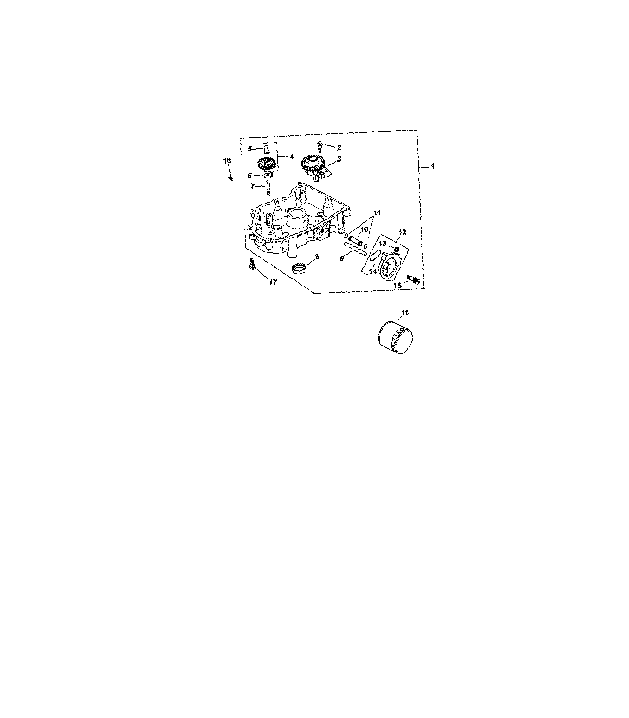 Craftsman 917288480 oil pan/lubrication diagram