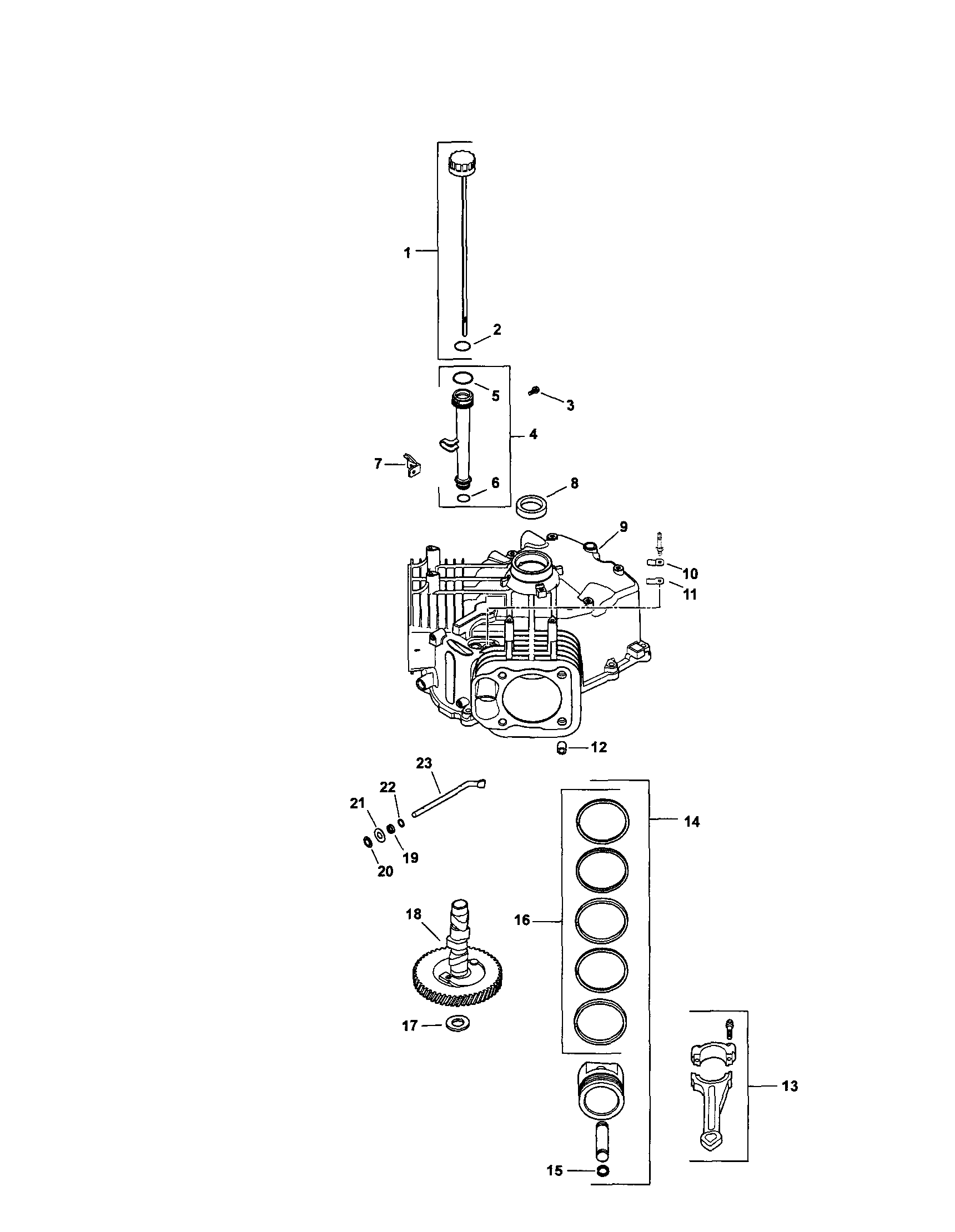 Craftsman 917288480 crankcase diagram