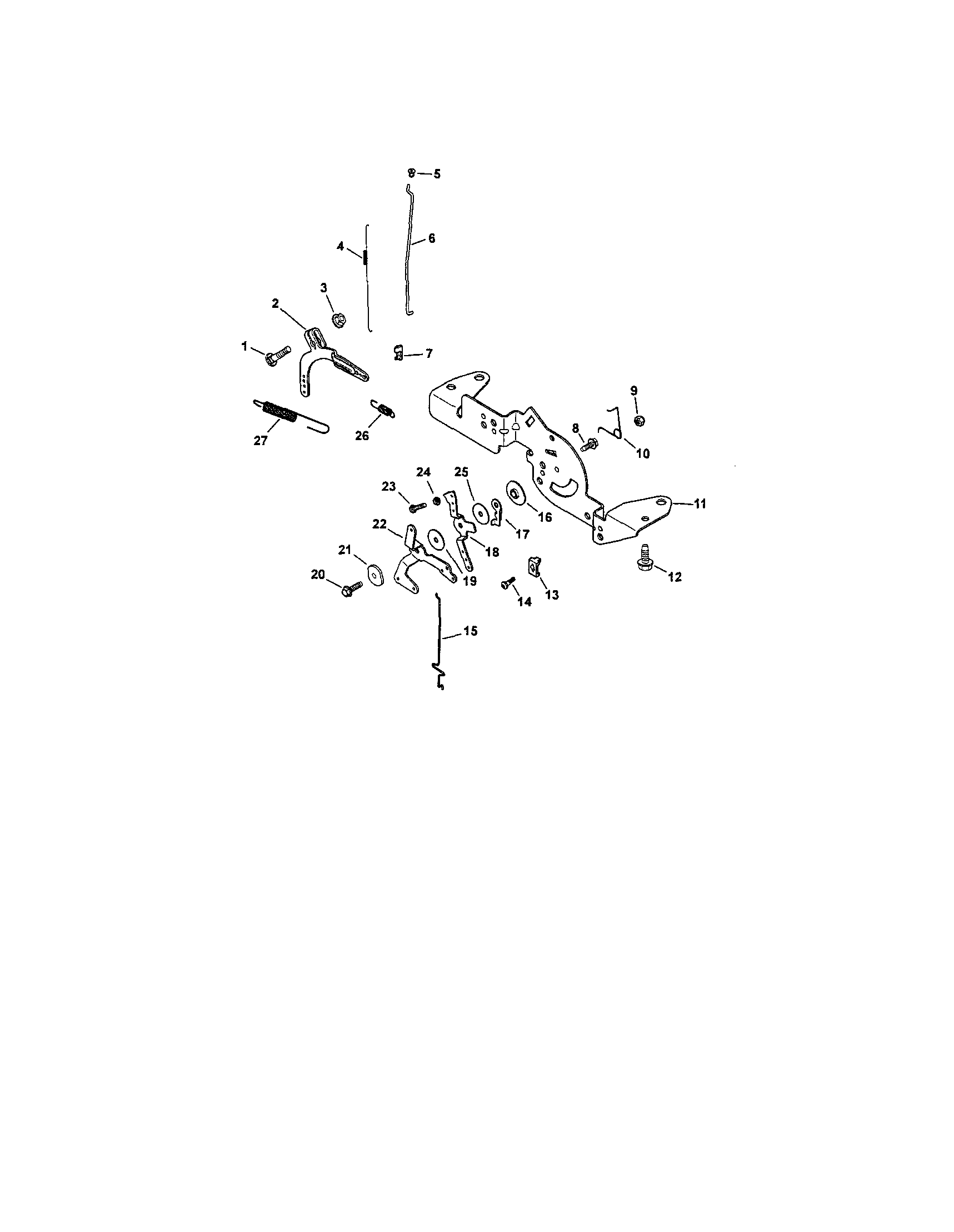 Craftsman 917288480 engine controls diagram