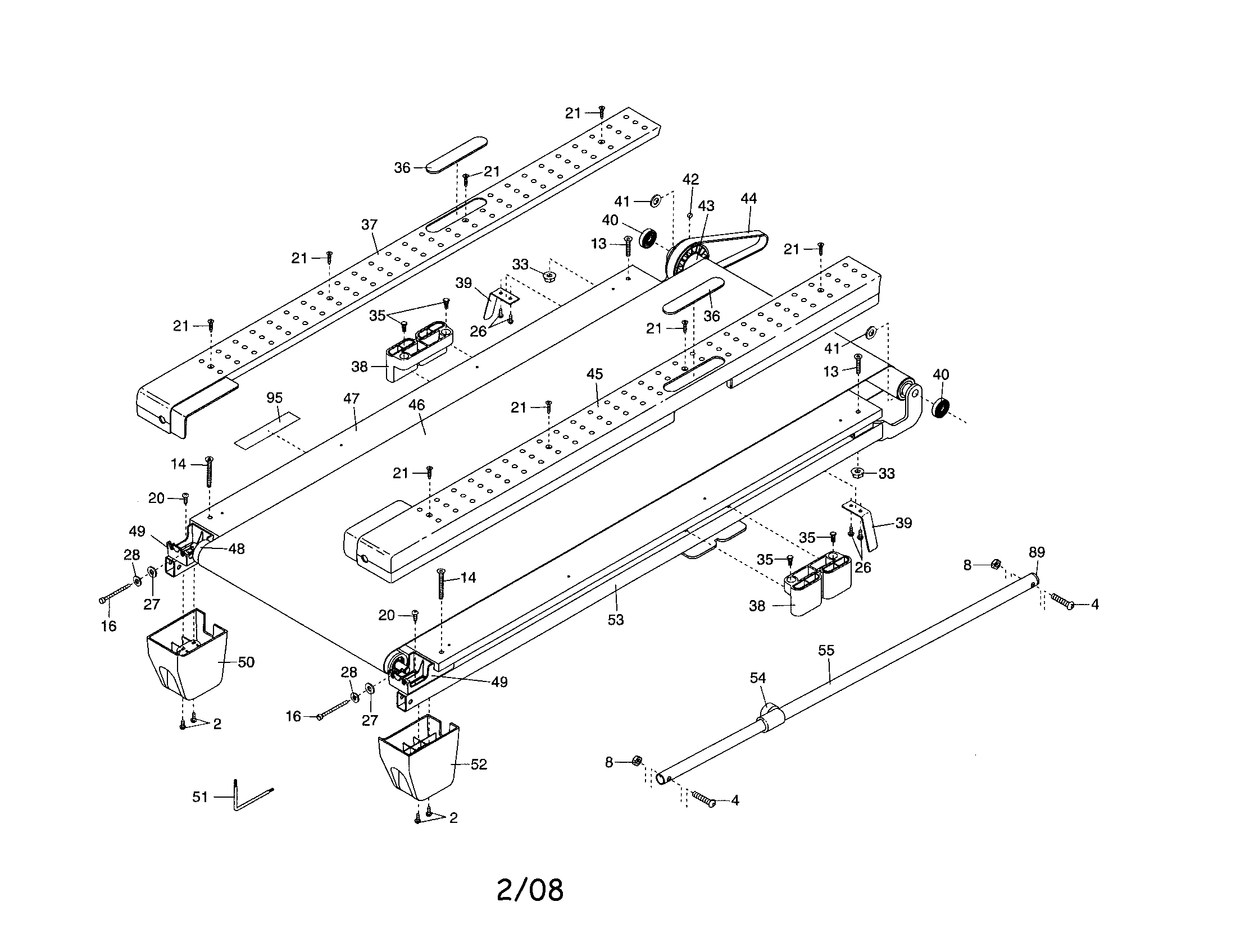 Proform 831247456 walking belt diagram