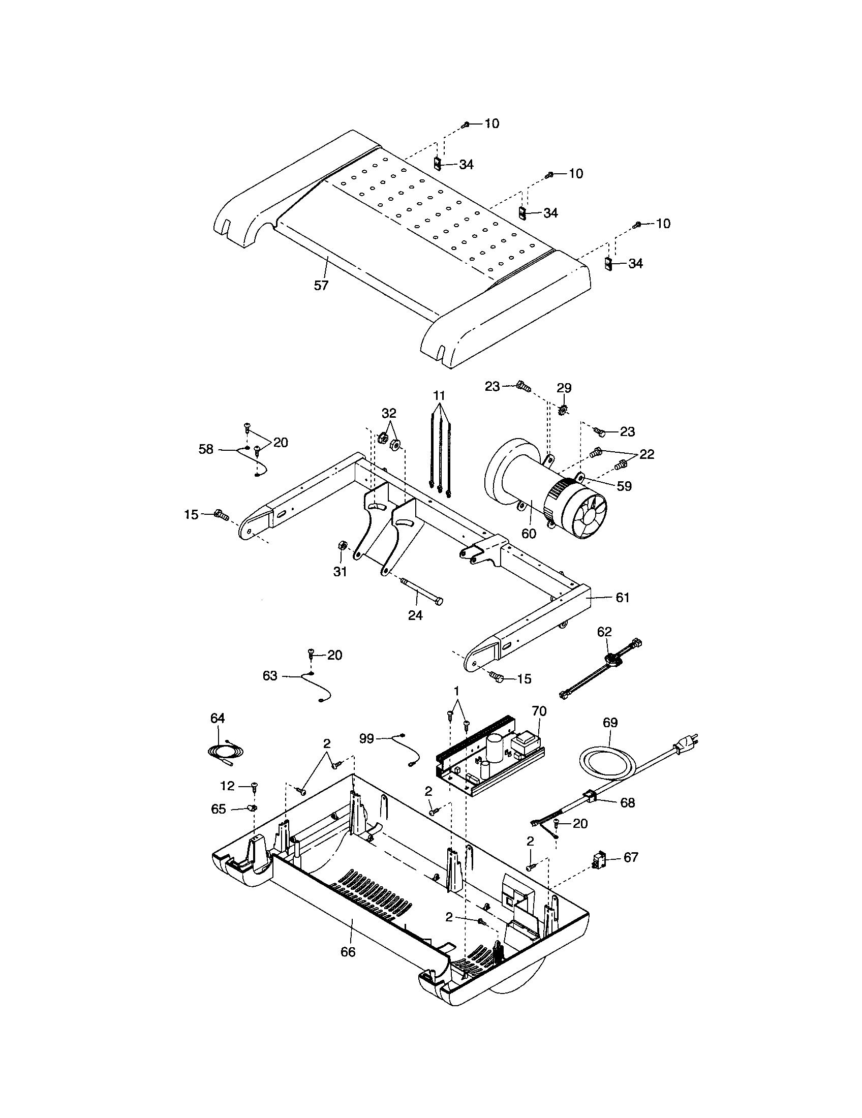 Proform 831247456 motor/hood diagram