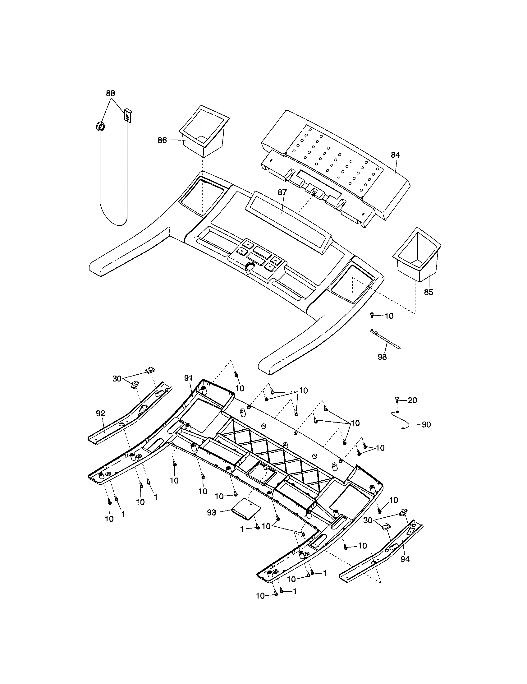 Proform 831247456 console diagram