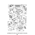 Craftsman 917375632 cylinder/crankshaft/sump diagram