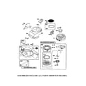 Craftsman 917773740 rewind starter/fuel tank diagram