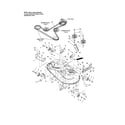 Craftsman 10726786 mower deck-clutch/support diagram