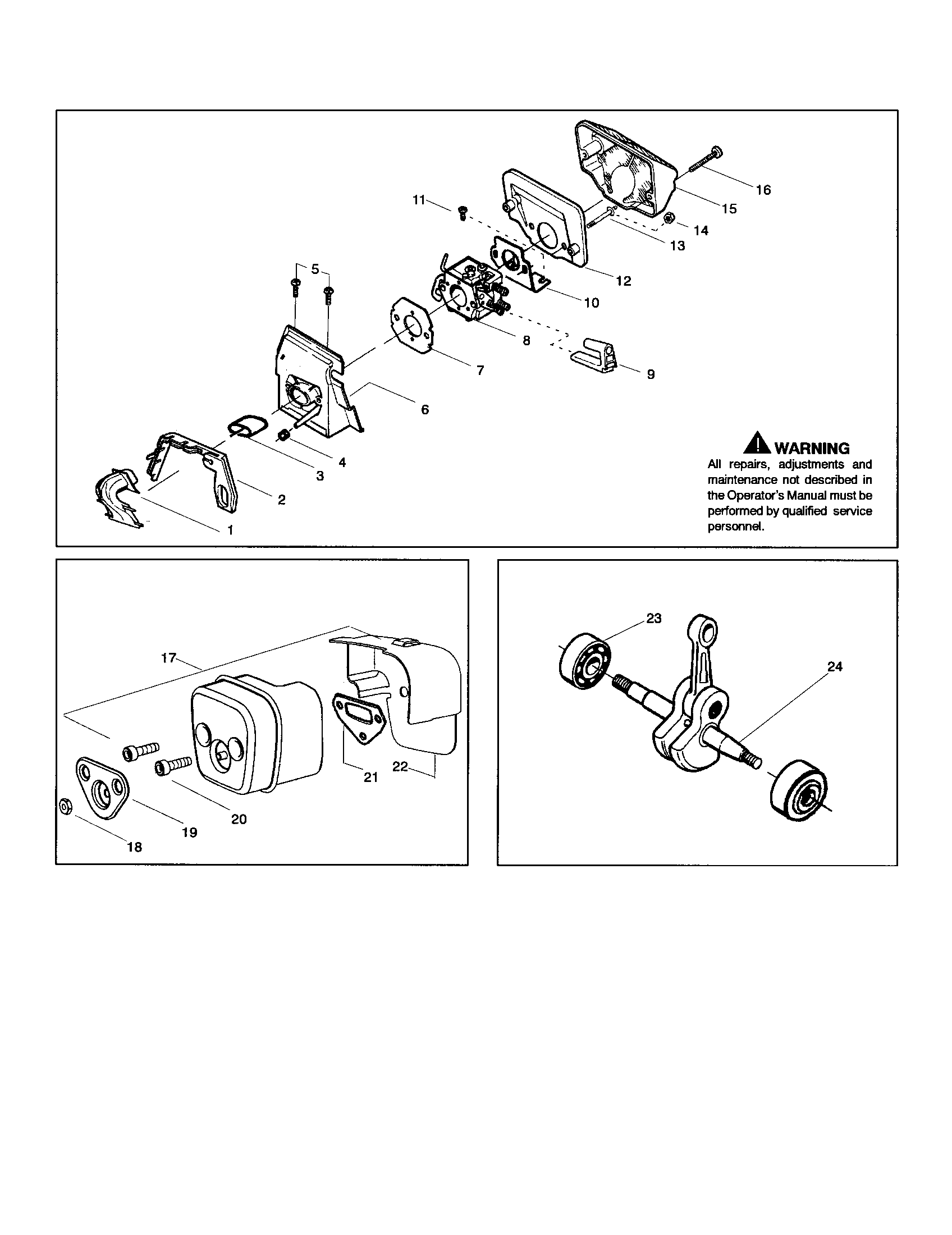 Craftsman 358352660 air cleaner/muffler diagram